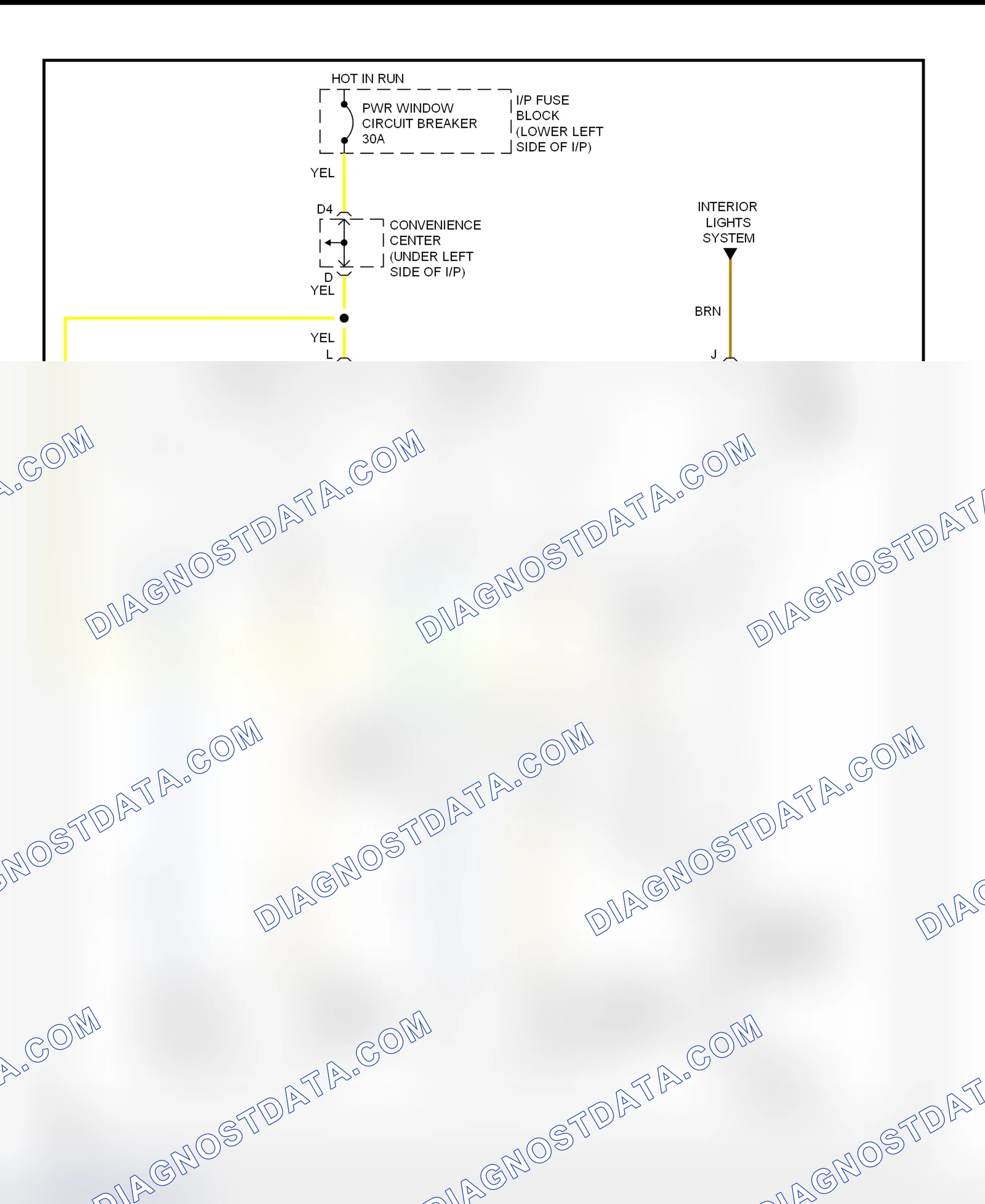 Scheme 1: Power Window Wiring Diagram (2 Door)