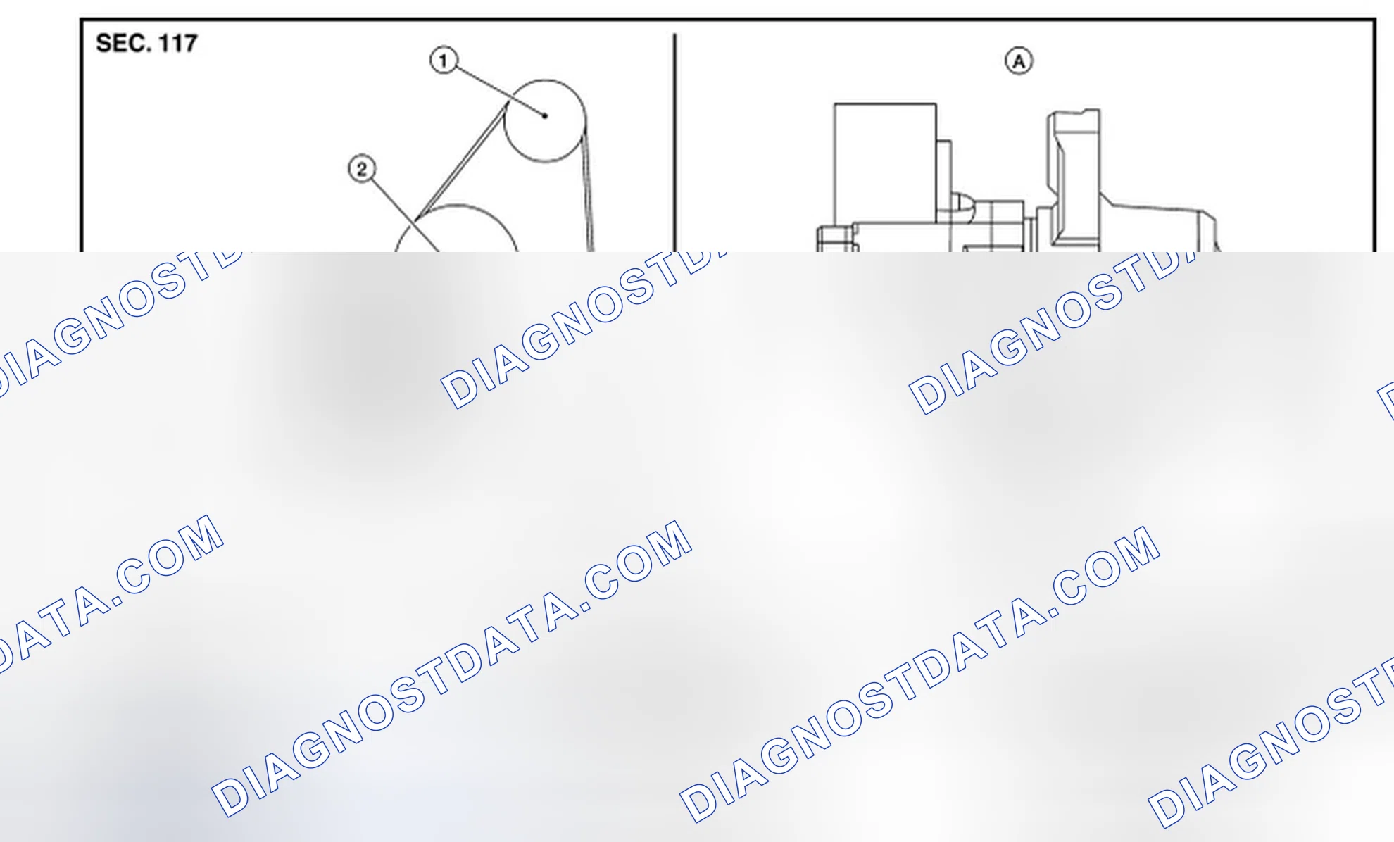 Scheme 46: DRIVE BELTS: Exploded View