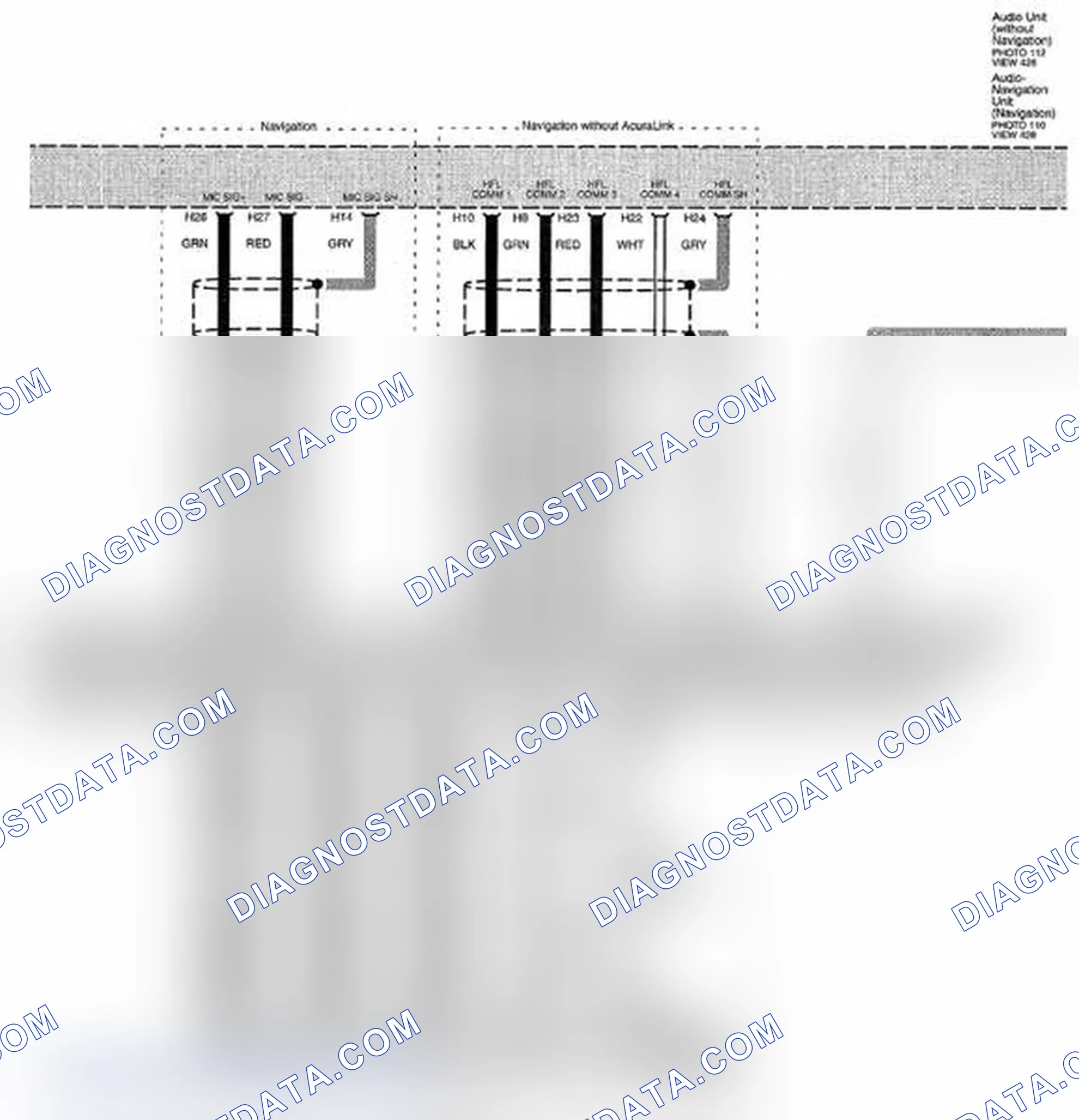Scheme 342: HFL System Circuit Diagram - HandsFreeLink (Page 152-2)