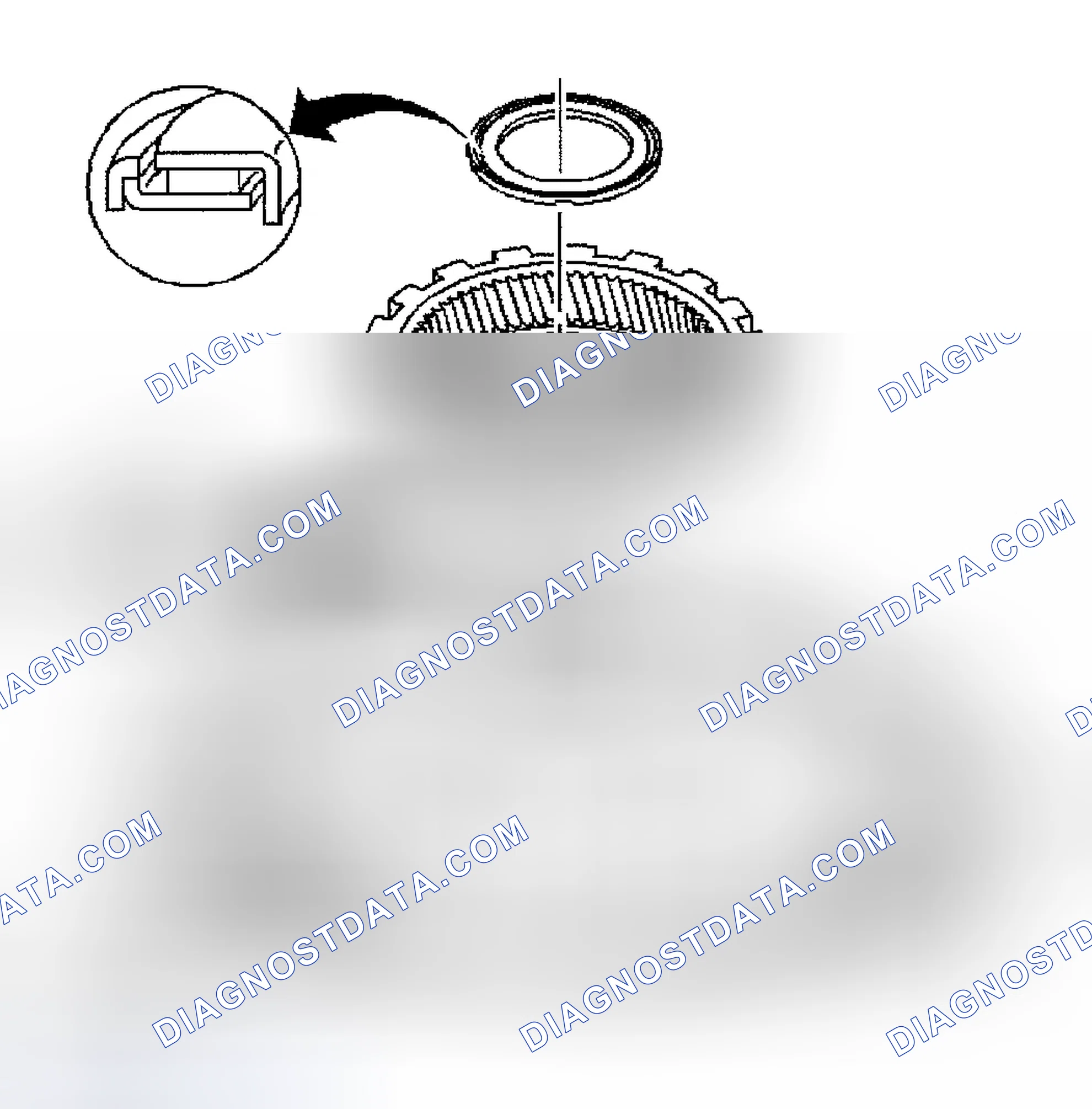 Scheme 261: Removing/Installing Internal Reaction Gear & Thrust Bearing