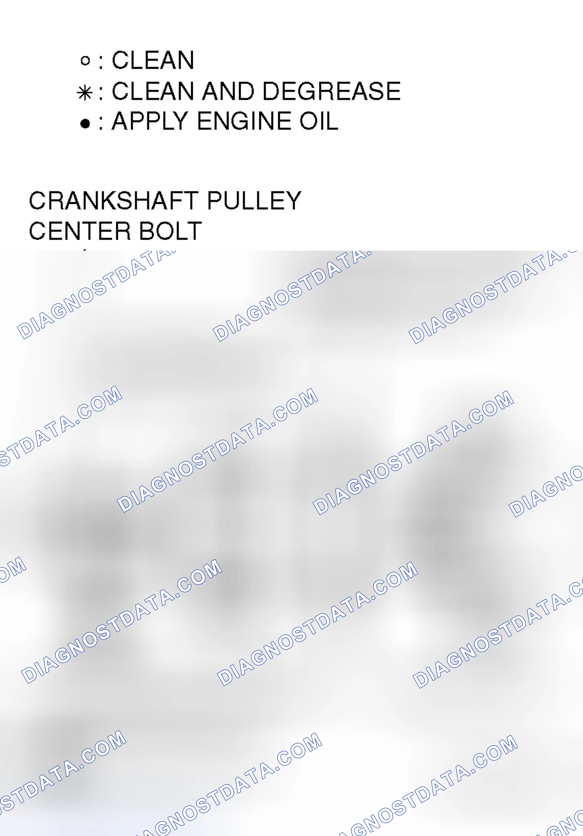 Scheme 4: << C >> CRANKSHAFT ANGLE SENSING BLADE/CRANKSHAFT CAMSHAFT DRIVE SPROCKET/CRANKSHAFT PULLEY WASHER/C