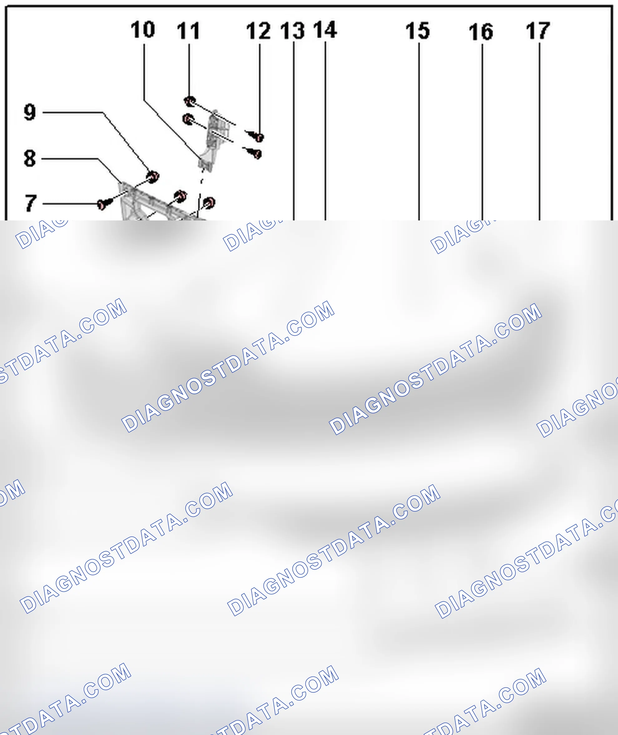 Scheme 16: REAR BUMPER COVER OVERVIEW