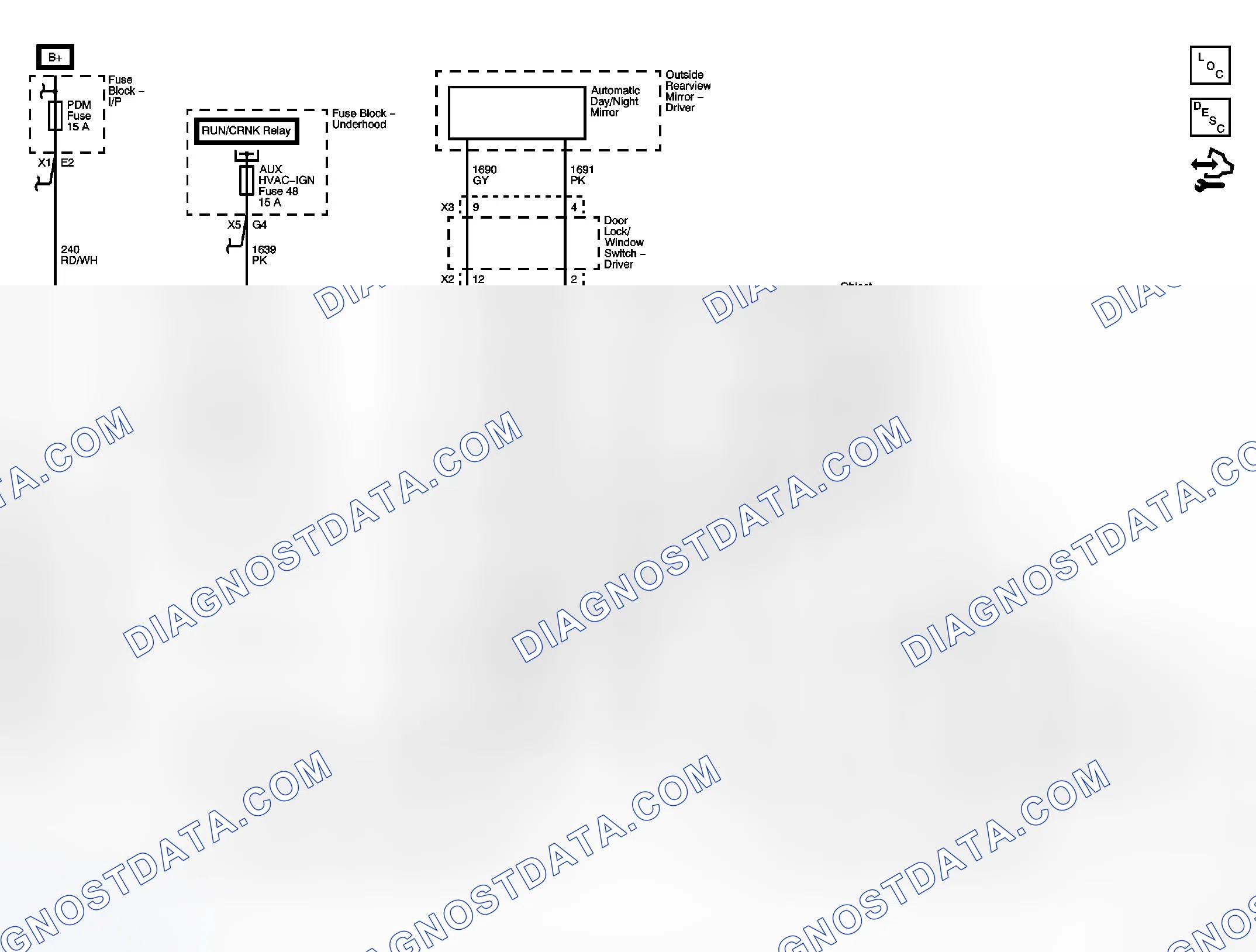 Scheme 1: Inside Rearview Mirror Schematics