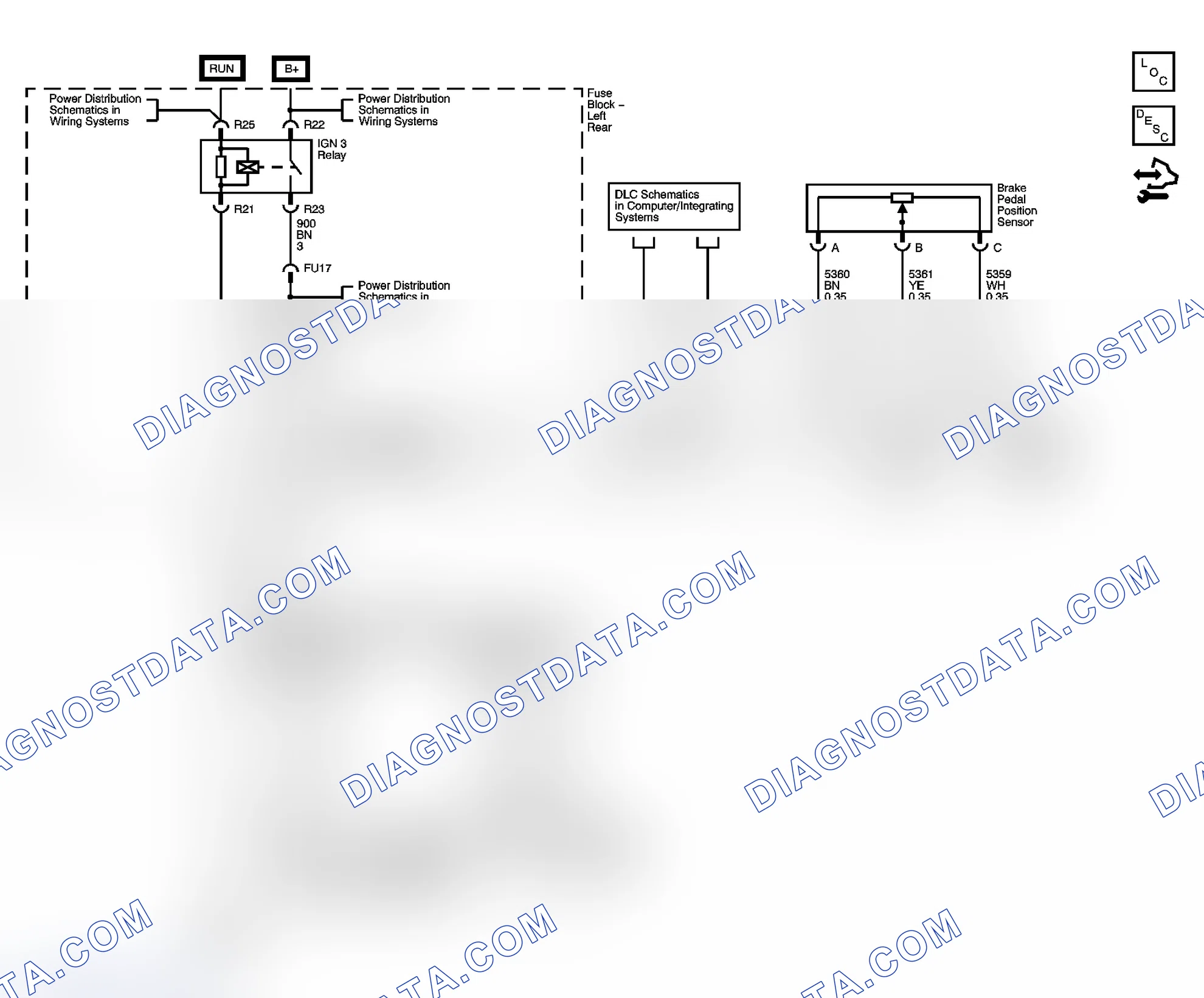 Scheme 45: Automatic Transmission Shift Lock Control Schematics