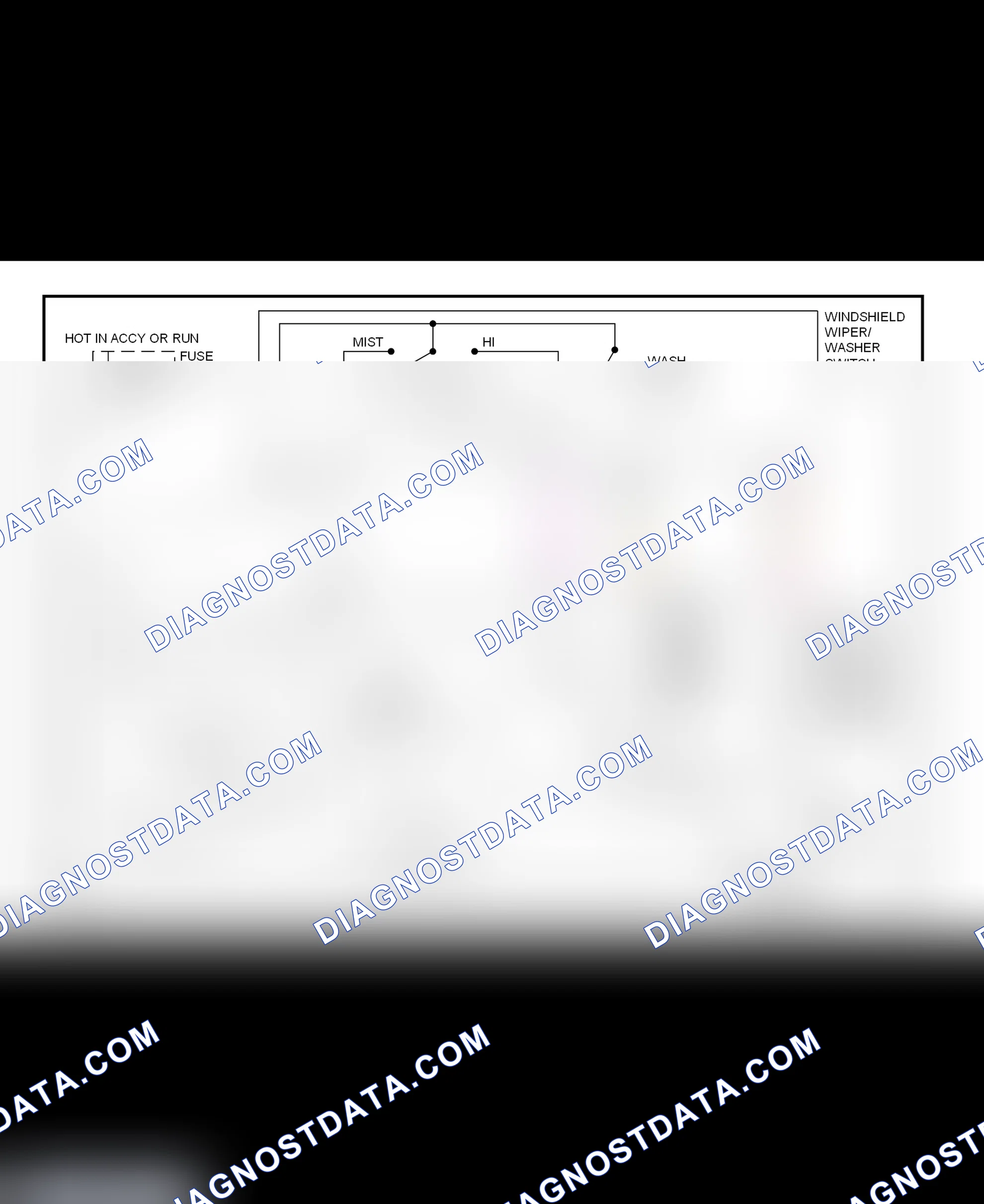 Fig. 2: Front Wiper/Washer System Wiring Diagram