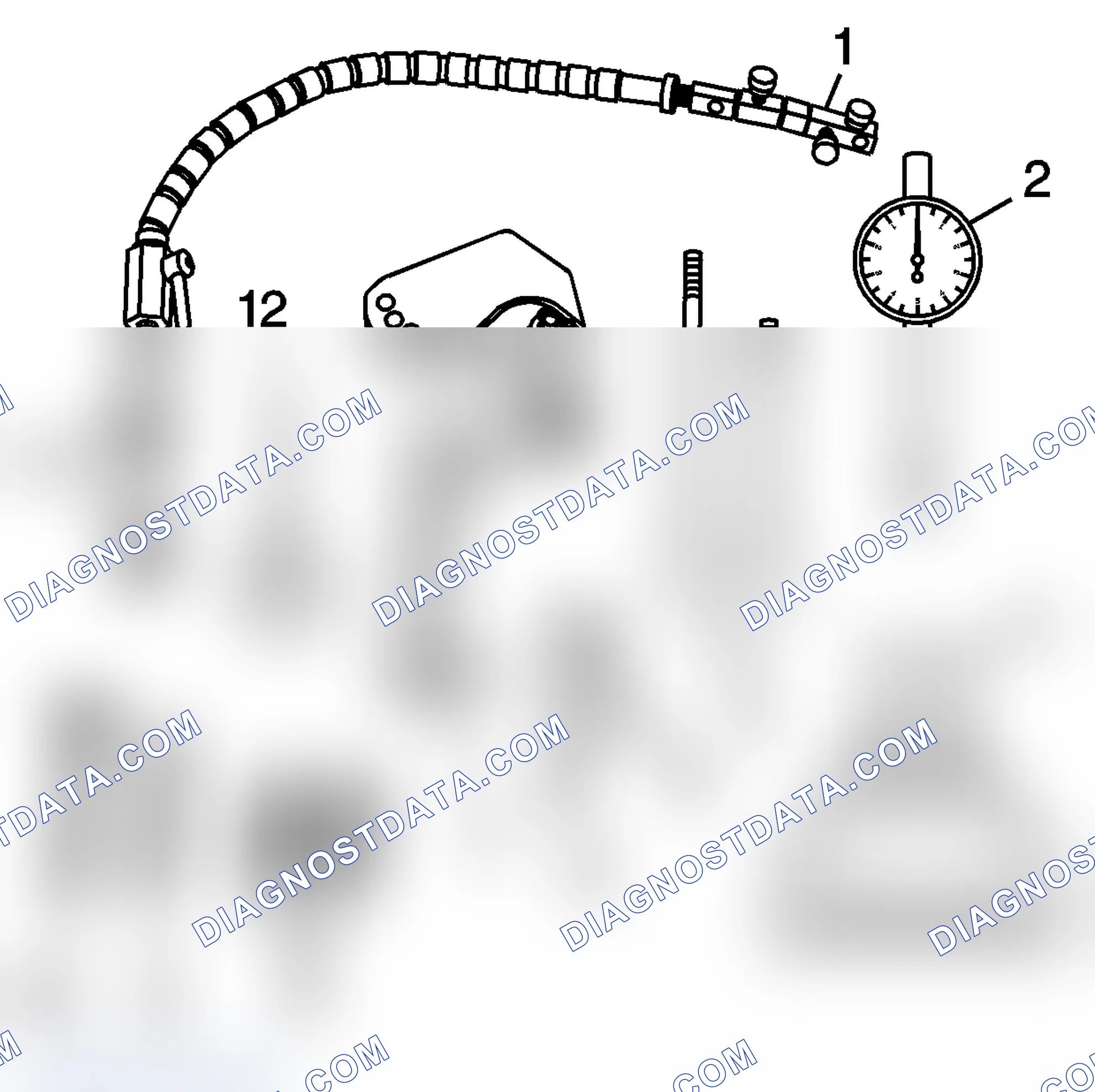 Scheme 125: Measuring Connecting Rod Bearing Clearance - Using J 43690/J 43690-100