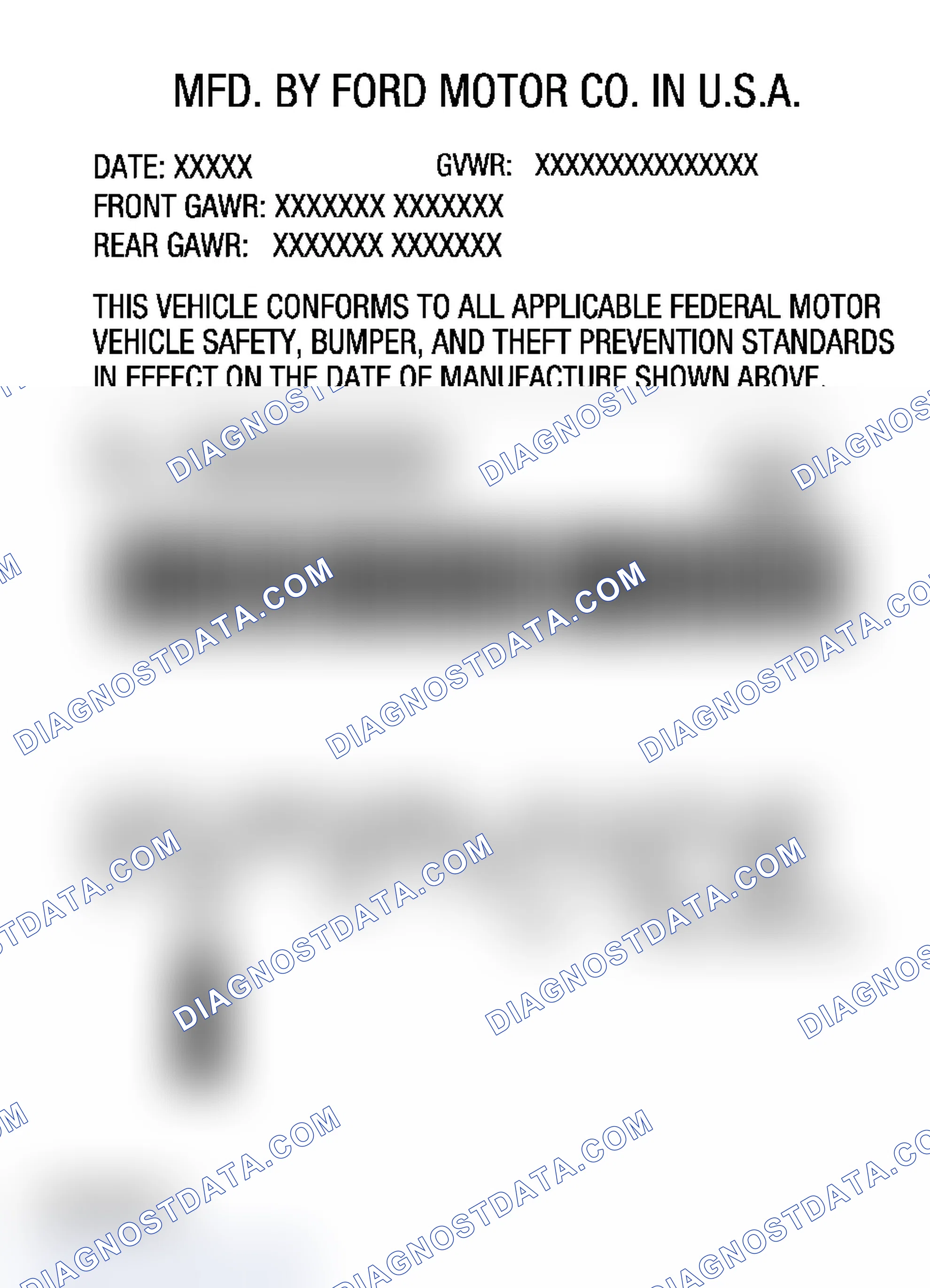 Scheme 25: Interior Trim Codes - Ford Five Hundred, Mercury Montego