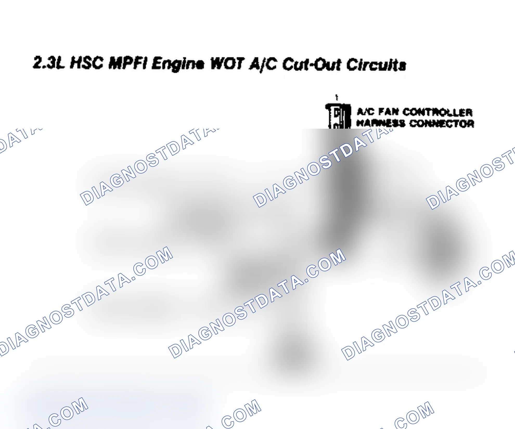Scheme 103: 2.3L HSC MPFI Engine WOT A/C Cut-Out Circuits