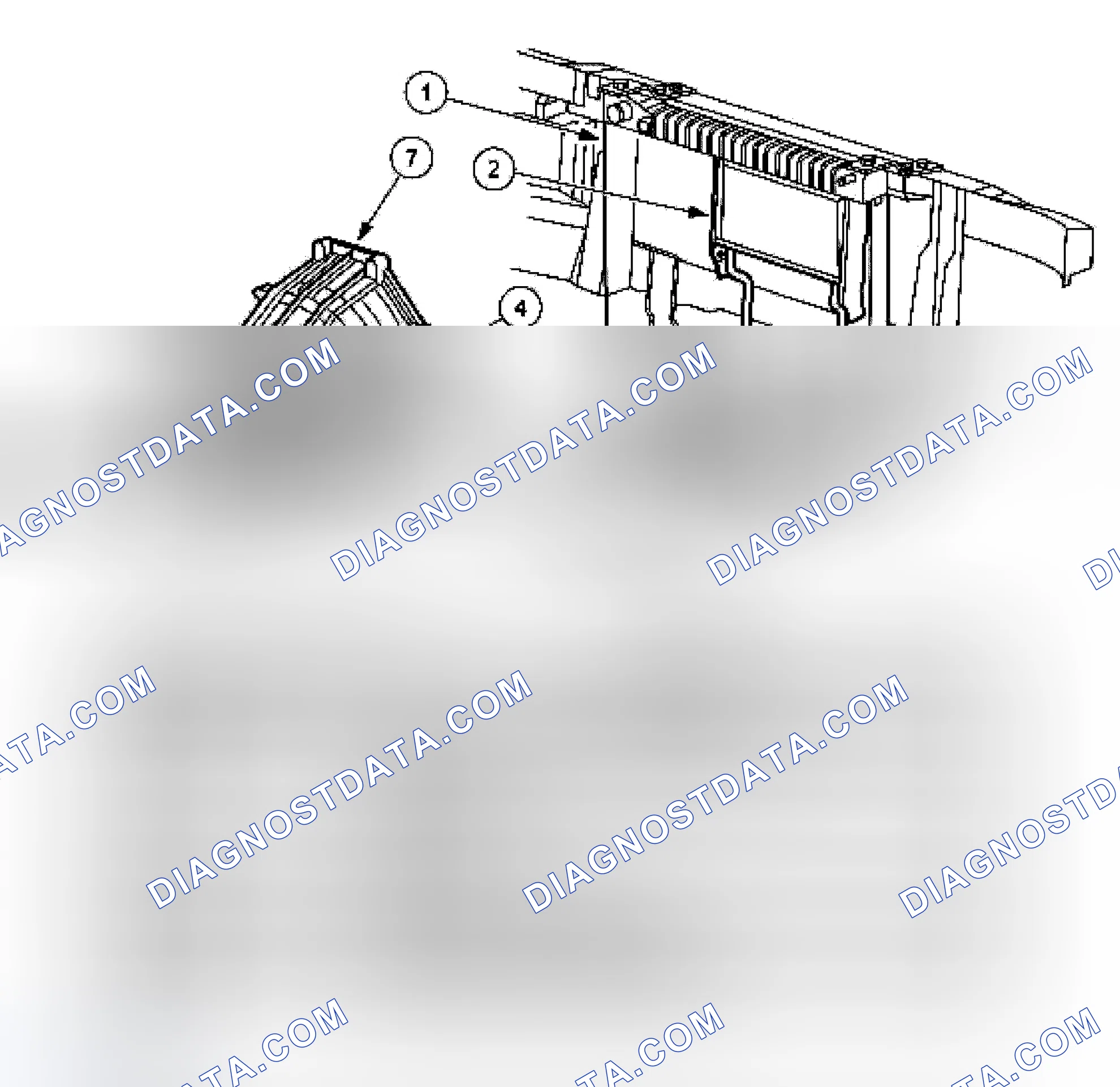 Scheme 712: Transmission Cooling Components - 4R70W/4R75W Transmission
