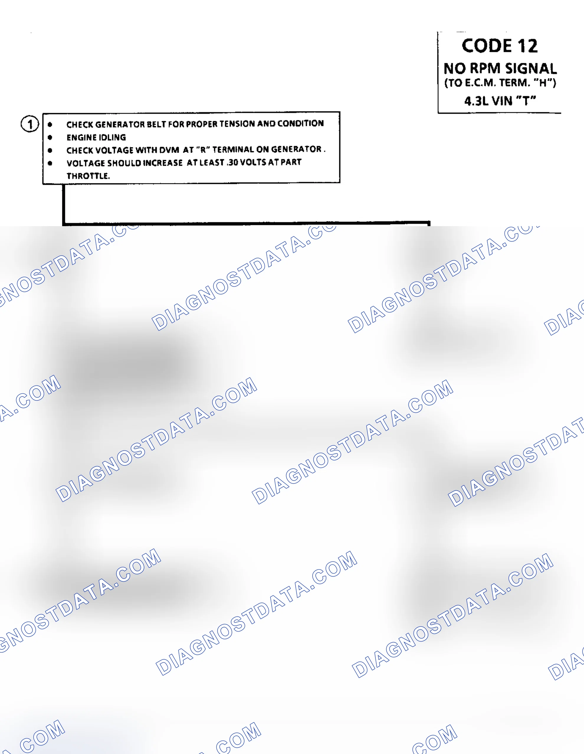 Scheme 407: Code 12, No RPM Signal