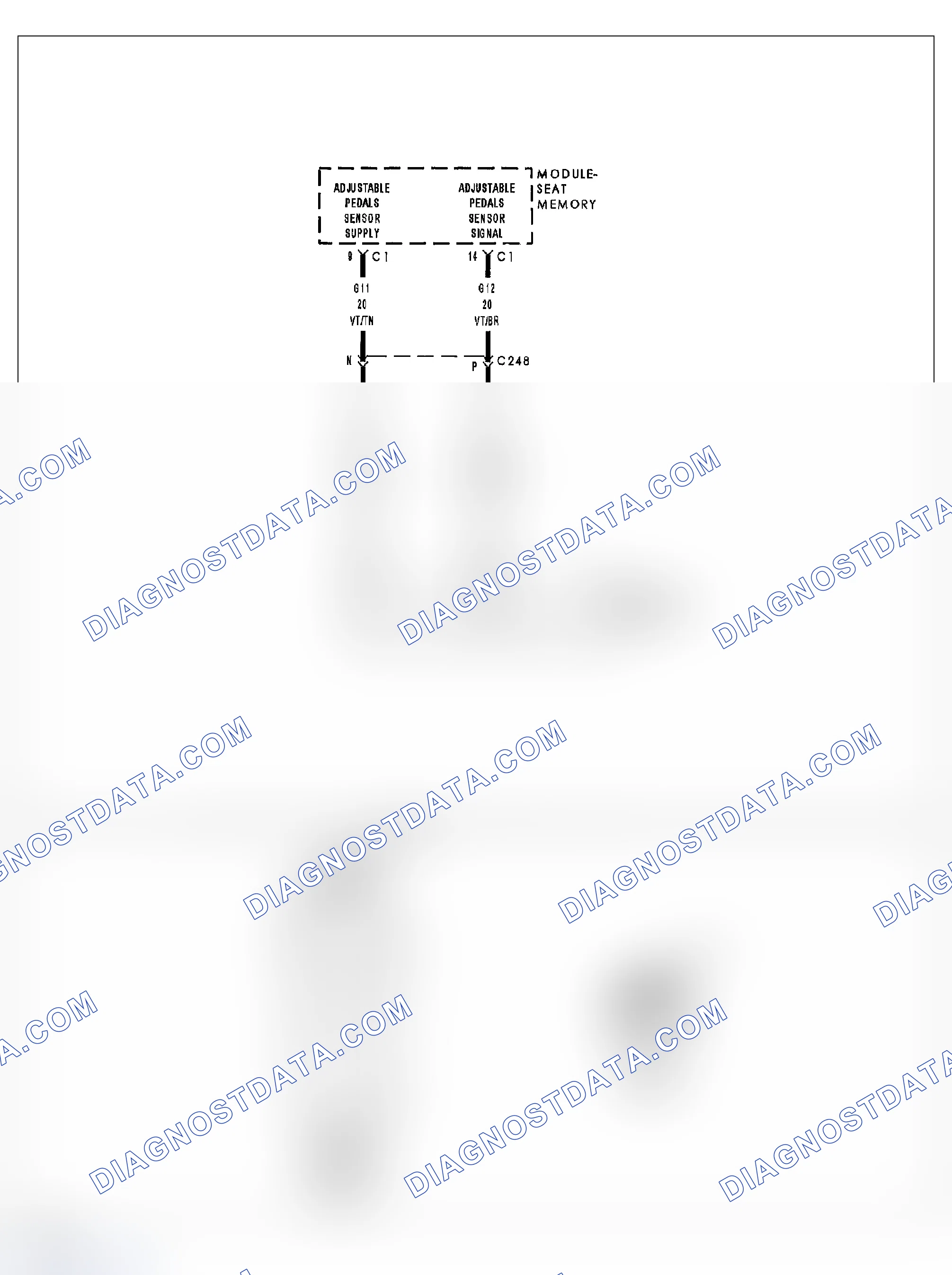 Scheme 16: B1D57-ADJUSTABLE PEDAL SENSOR CIRCUIT HIGH