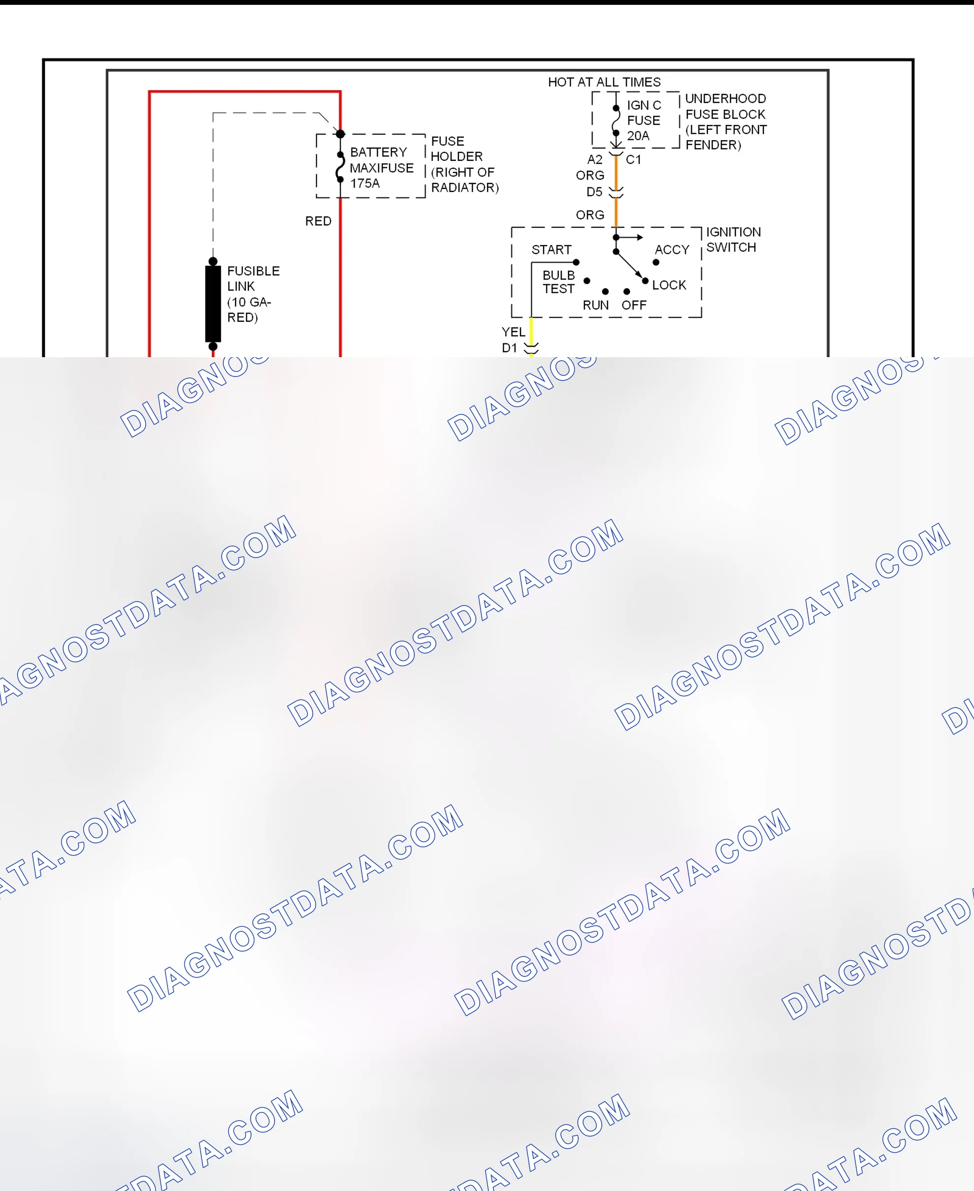 Fig. 13: Starting System Wiring Diagram (Blazer, Bravada, Envoy, Jimmy, Sonoma & S10 Pickup)