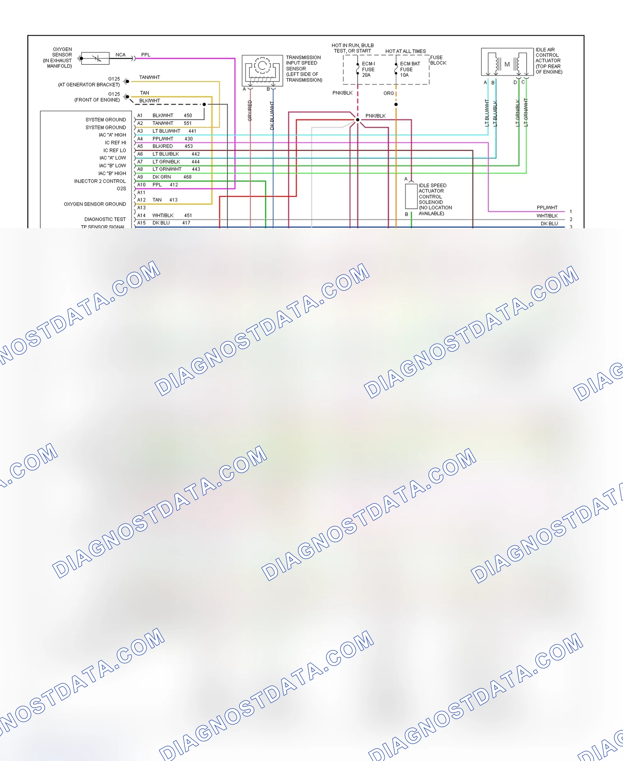 Scheme 637: Wiring Diagram ("P" Series - Cutaway - 5.7L - 1 Of 3)
