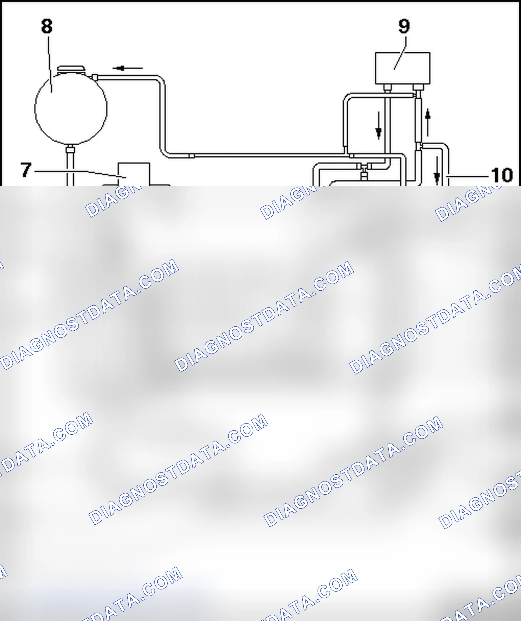 Scheme 116: COOLANT HOSE CONNECTION DIAGRAM