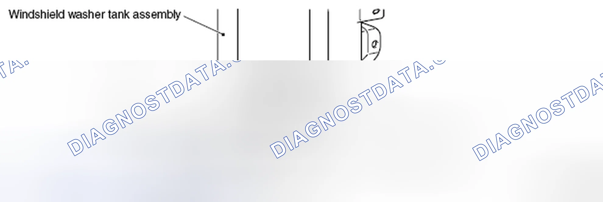 Scheme 46: << A >> WINDSHIELD WASHER TANK ASSEMBLY REMOVAL