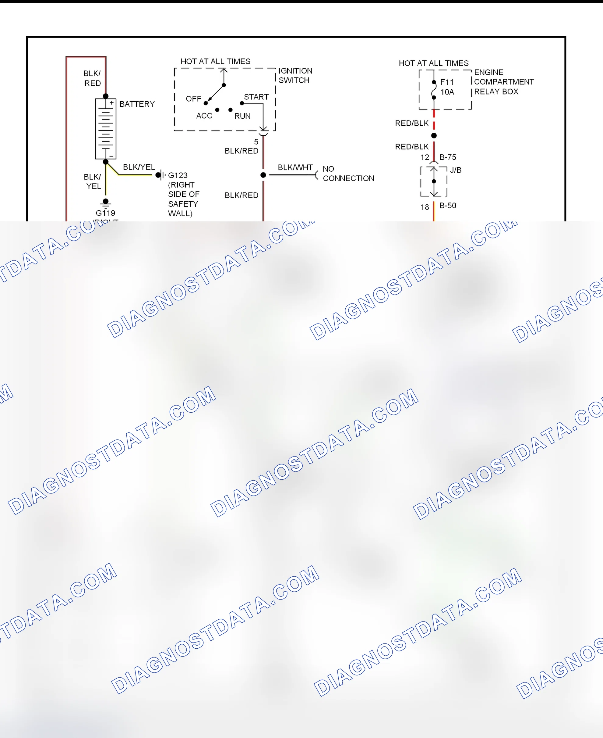 Fig. 14: Starter System Wiring Diagram (2.0L Turbo M/T With Anti-Theft)