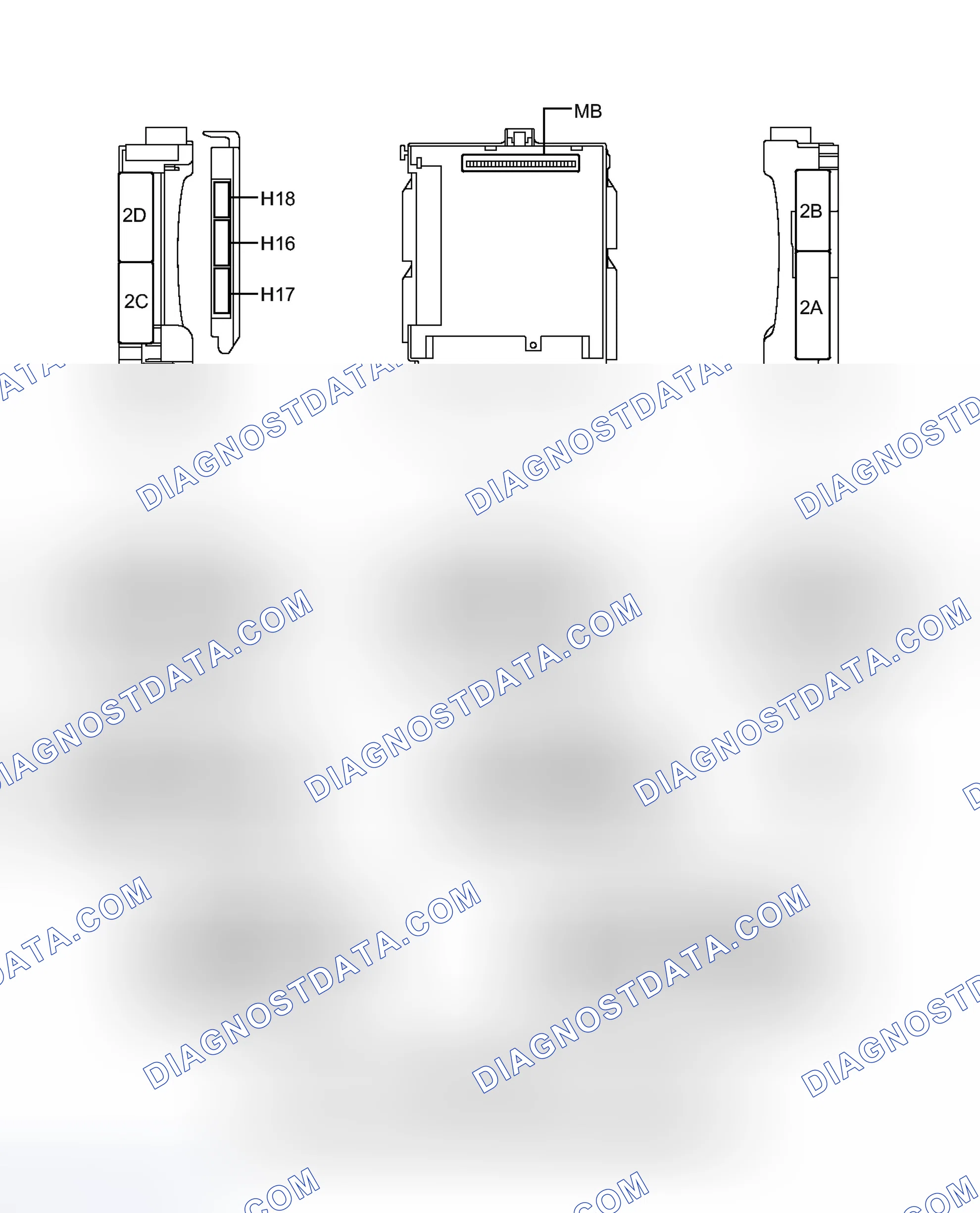 Scheme 74: TERMINALS OF ECU