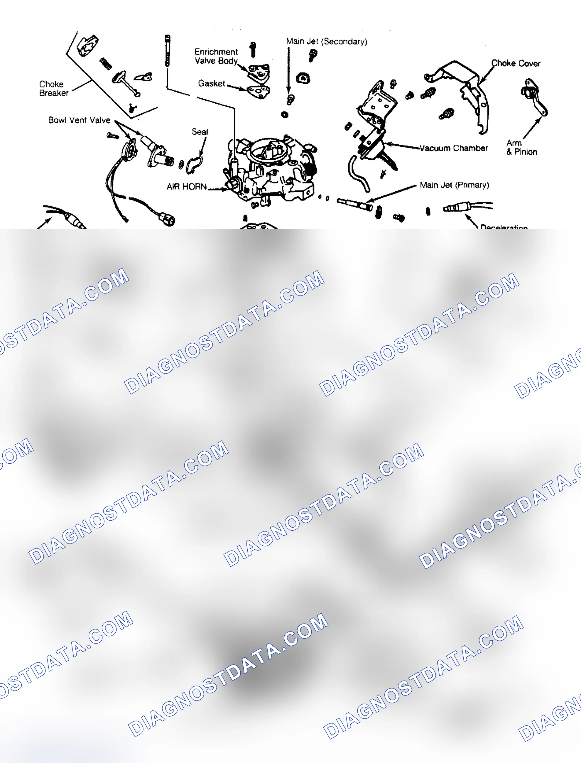 Scheme 3: View of Chrysler Corp. (Mikuni) 2-Barrel Carburetor