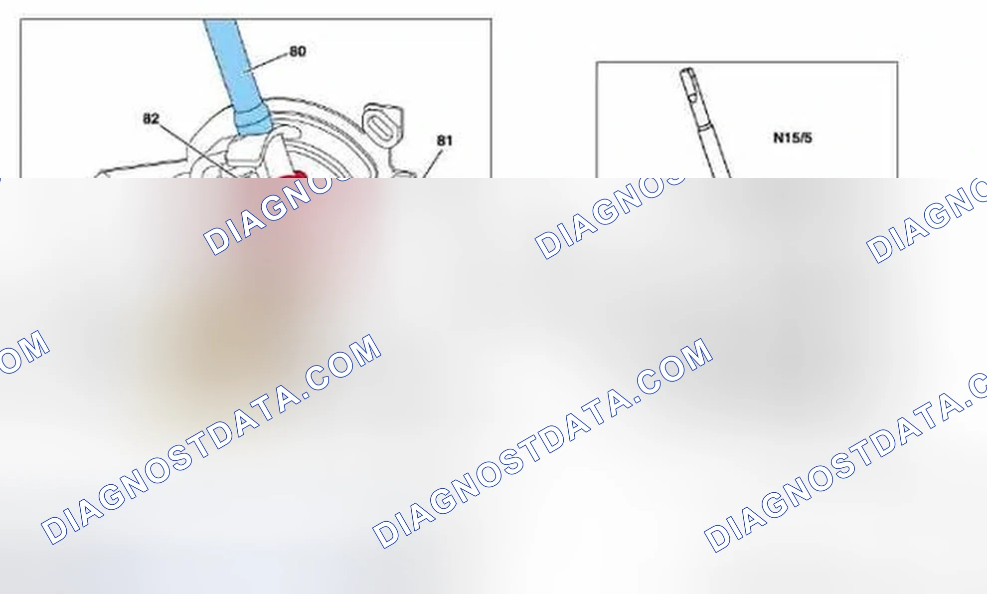 Scheme 71: Identifying Selector Lever, Spring Body And Electronic Selector Lever Control Module