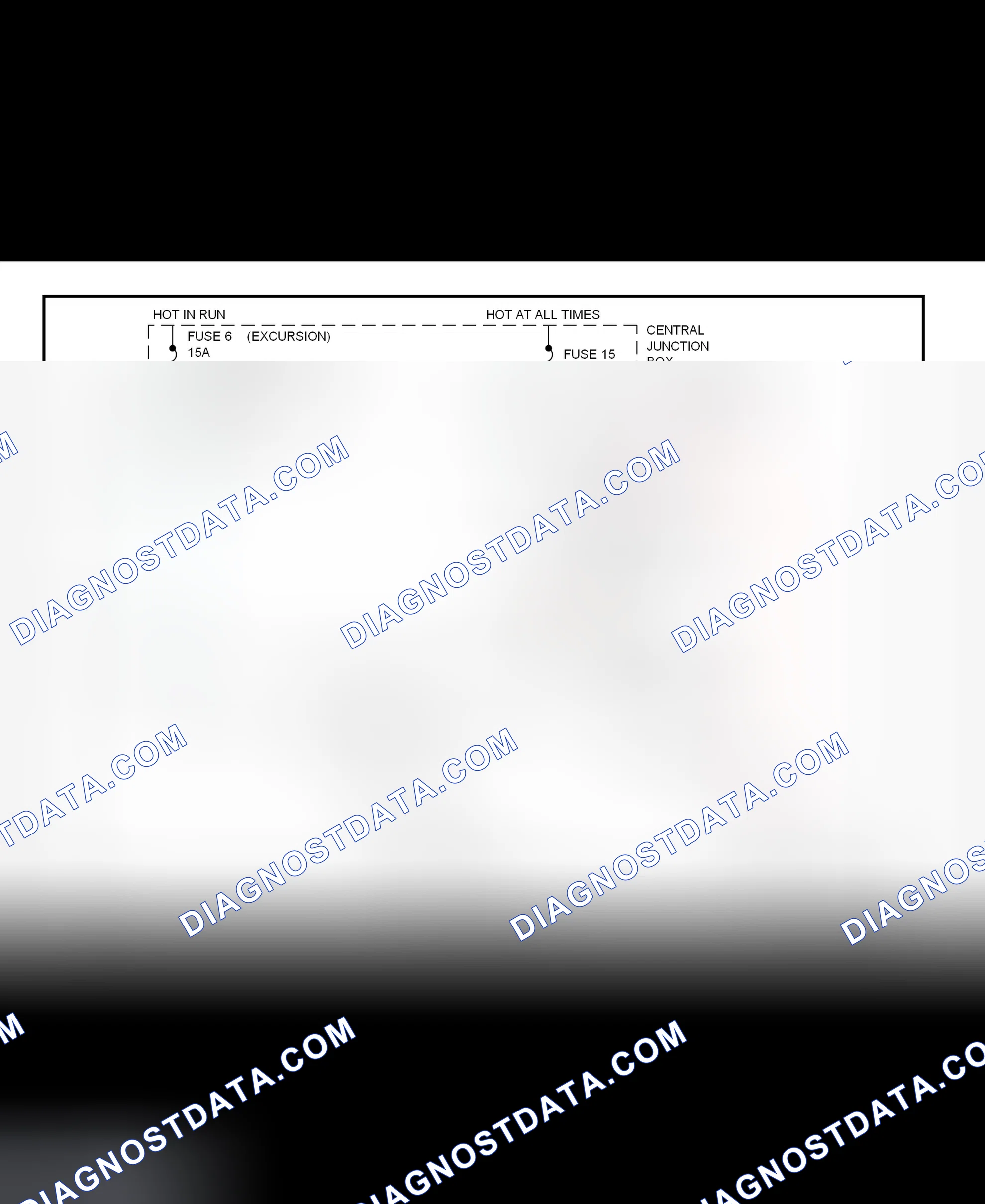 Fig. 19: Shift Interlock System Wiring Diagram (Excursion & F250/F350 Super Duty Pick-Ups)