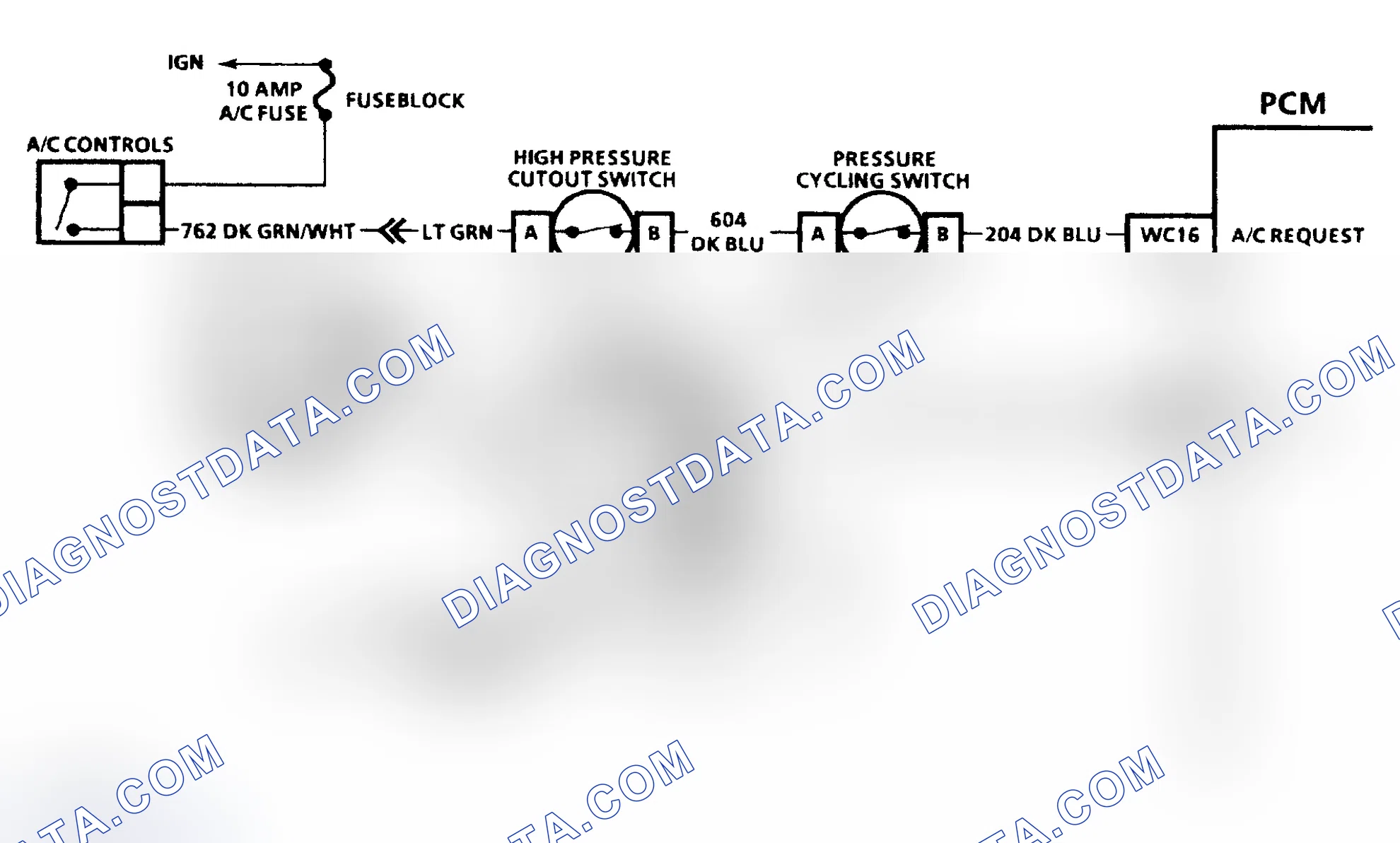 Scheme 1: CHART C-10 - A/C COMPRESSOR CLUTCH CIRCUIT DIAGNOSIS 3.8L - VIN K, L & 1 - MANUAL A/C-HEATER