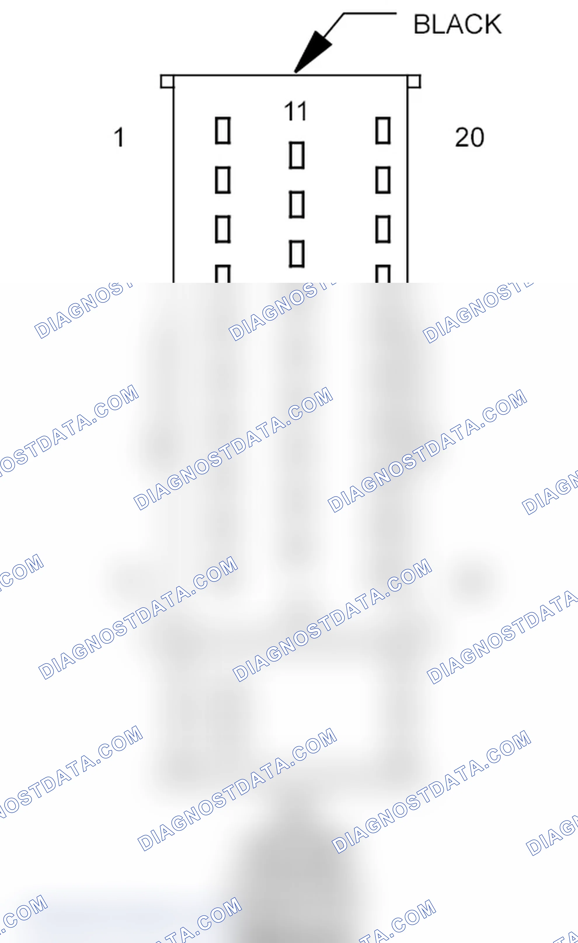 Scheme 45: A/C Heater Control Module Connector End View
