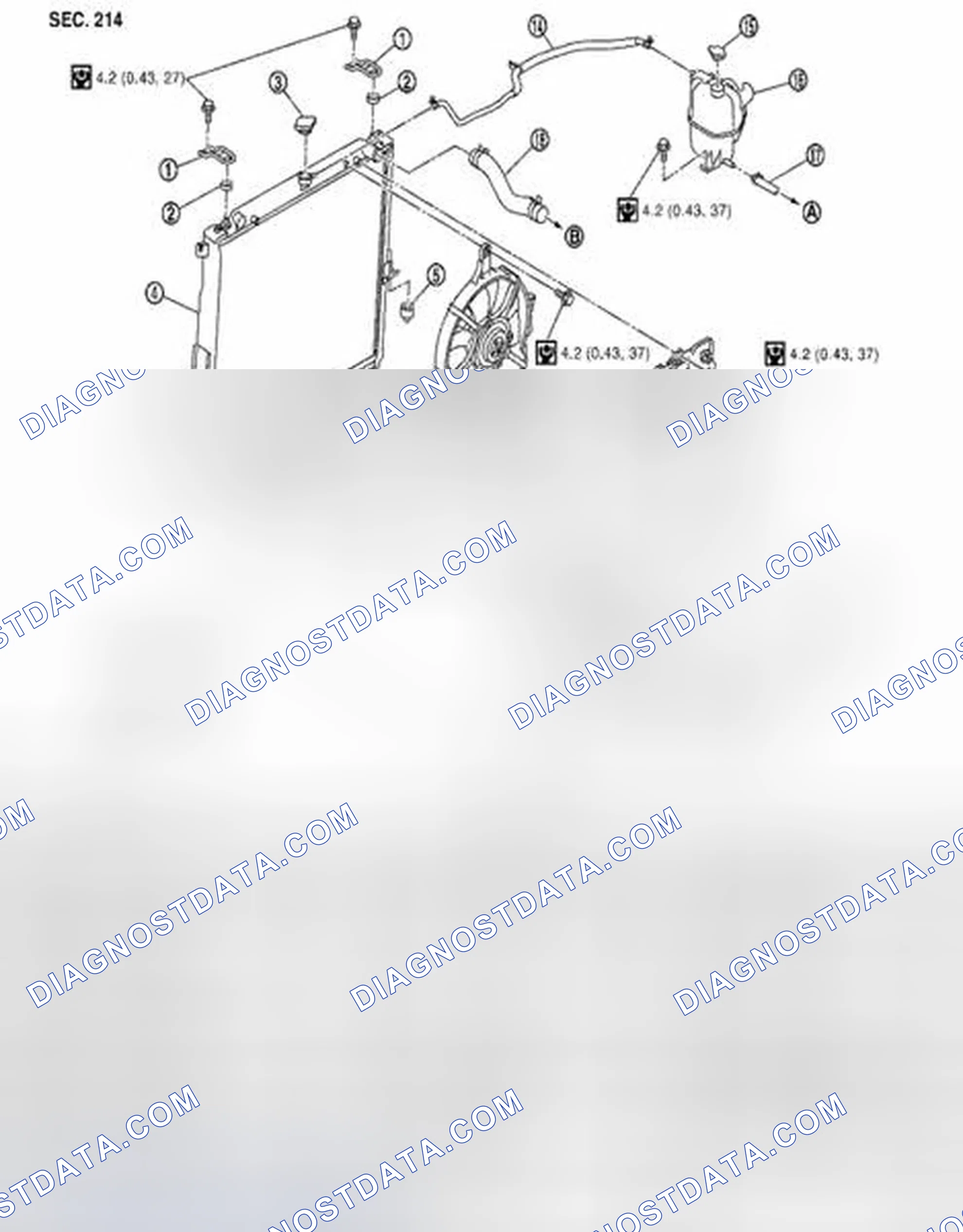 Scheme 58: Radiator: Exploded View
