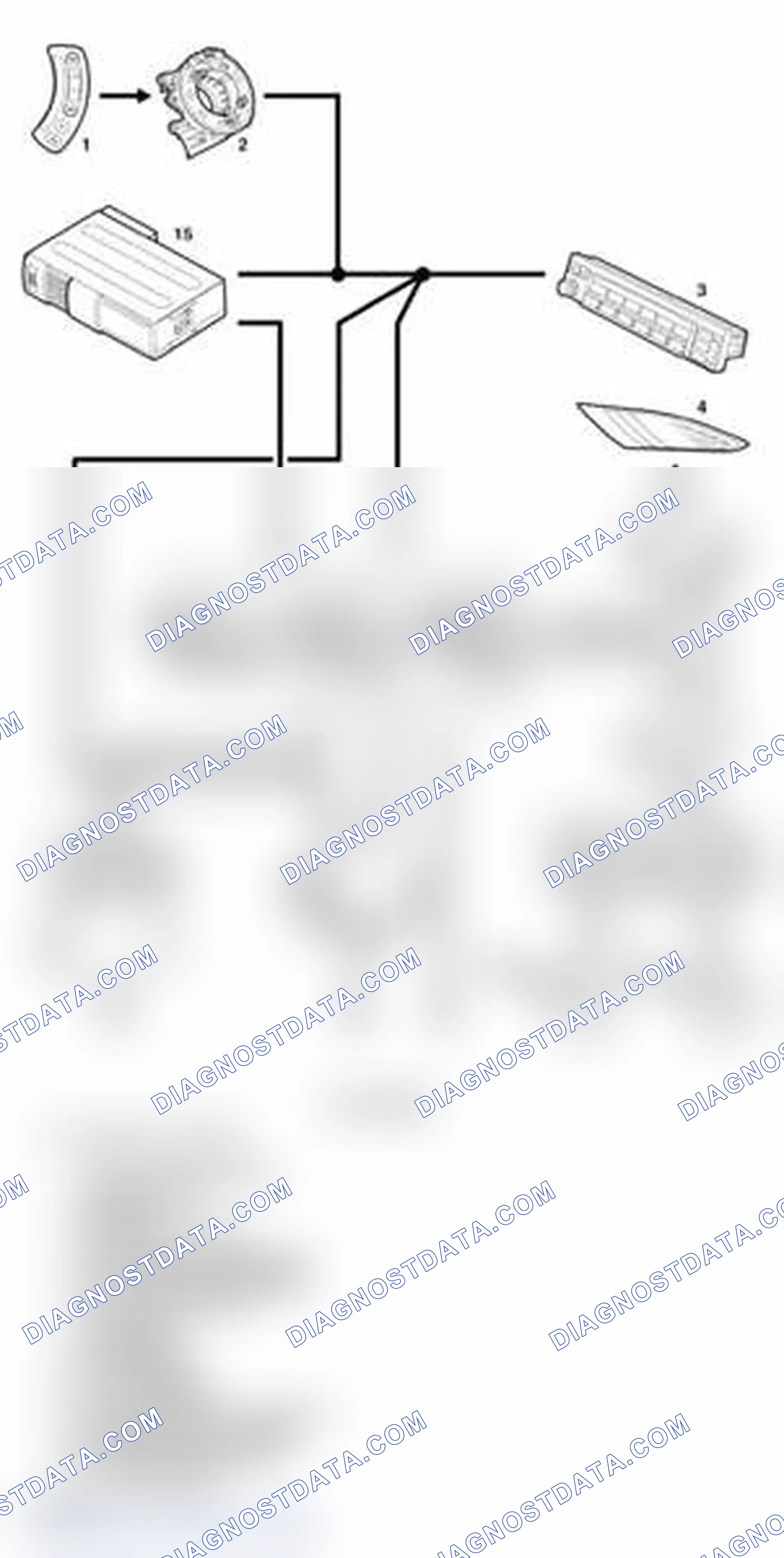 Scheme 2: MID Audio System Control Diagram - Up to 2005 MY