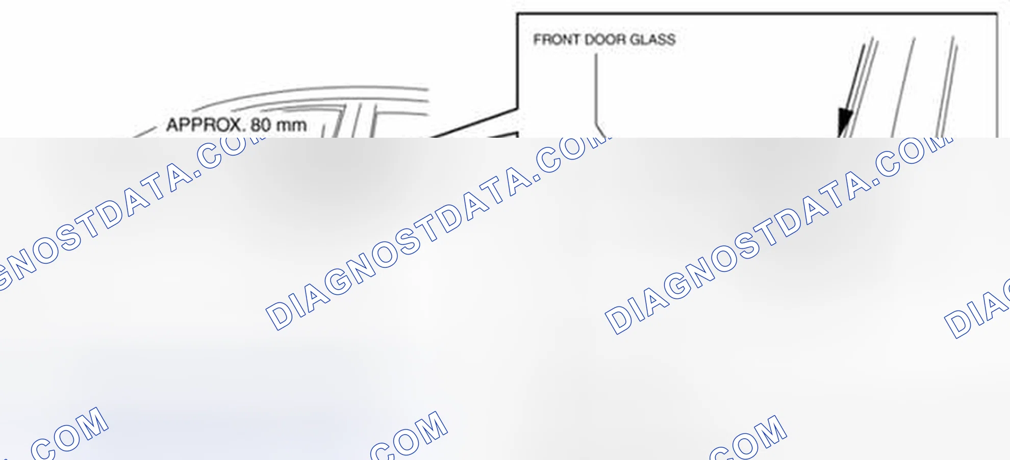 Scheme 85: FRONT DOOR LATCH AND LOCK ACTUATOR REMOVAL/INSTALLATION
