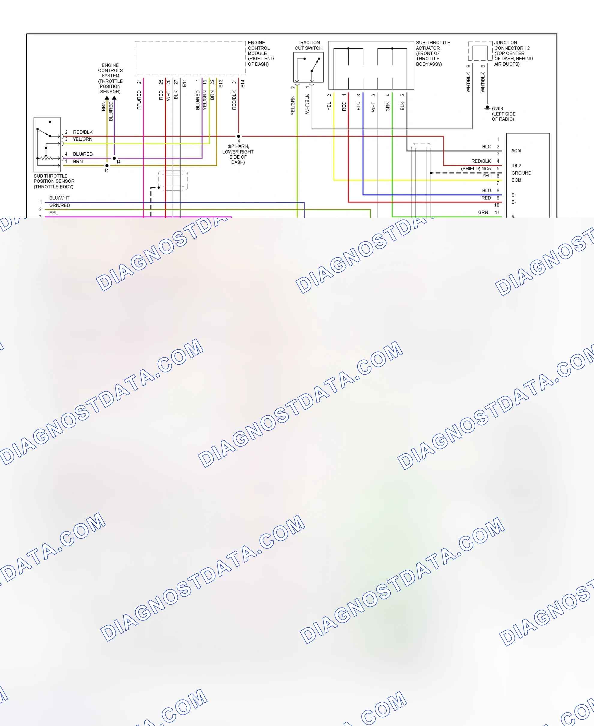Scheme 40: Traction Control (TRAC) System (1997 LS400 - 2 Of 2) Wiring Diagram