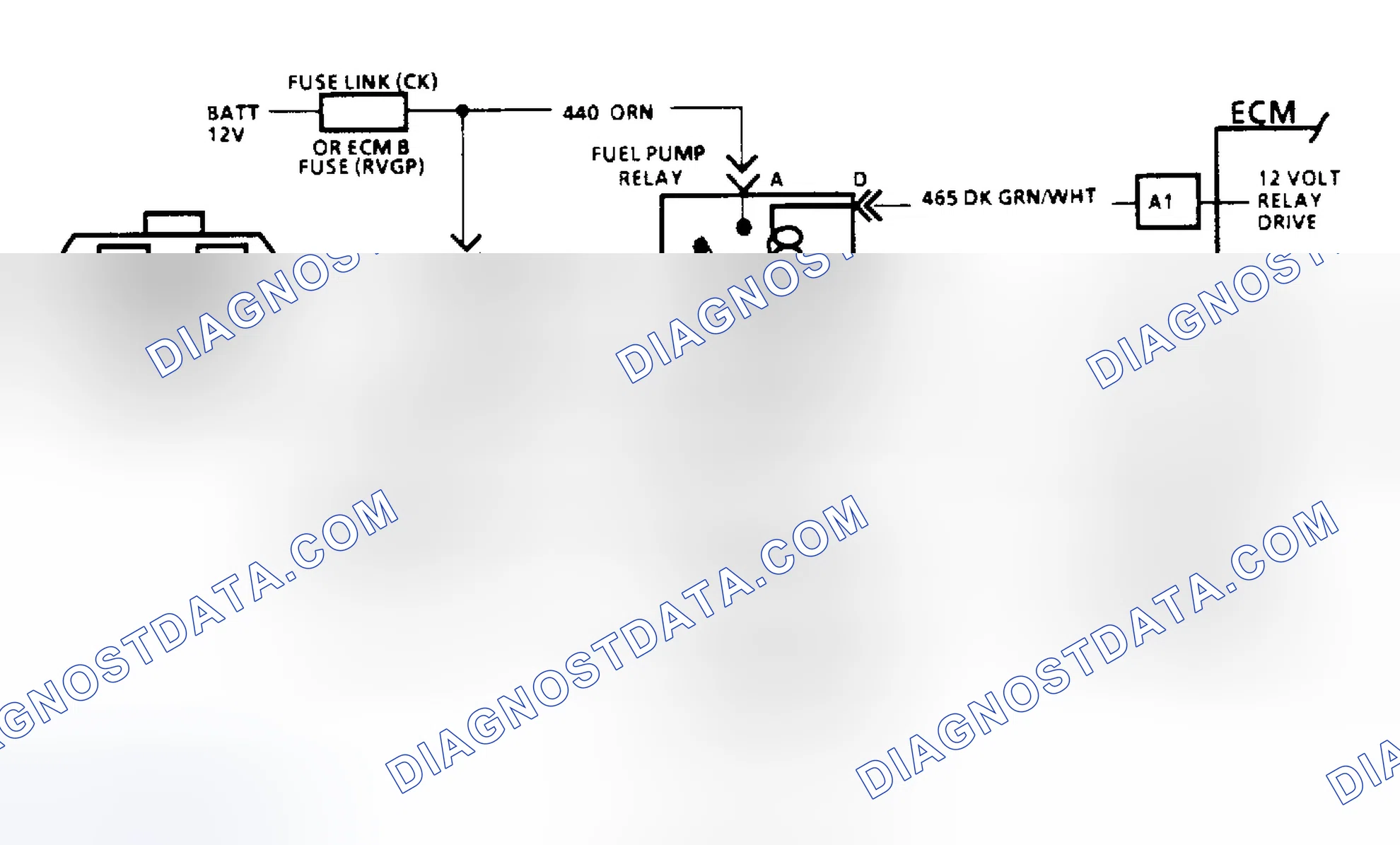 Scheme 78: Code 54: Fuel Pump Circuit/Circuit Diagram (All Other Models)
