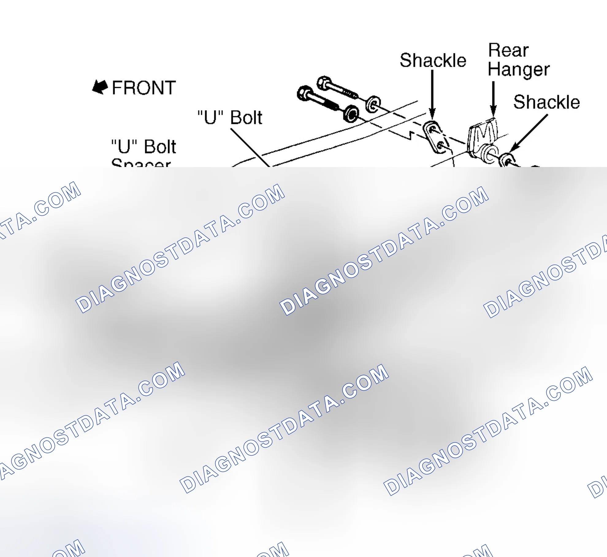 Scheme 18: Removing & Installing Leaf Spring (Commercial Van - C35 Pickup Similar)