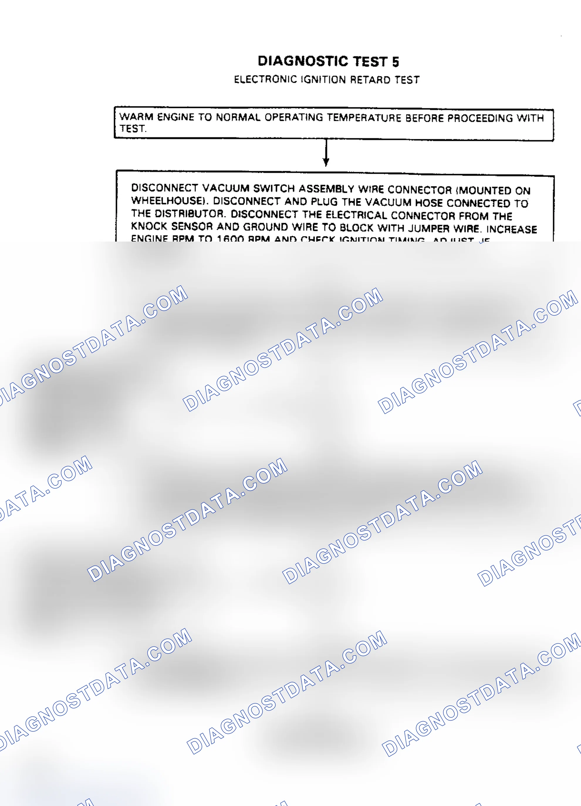 Scheme 49: Test No. 5, Electronic Ignition Retard Test