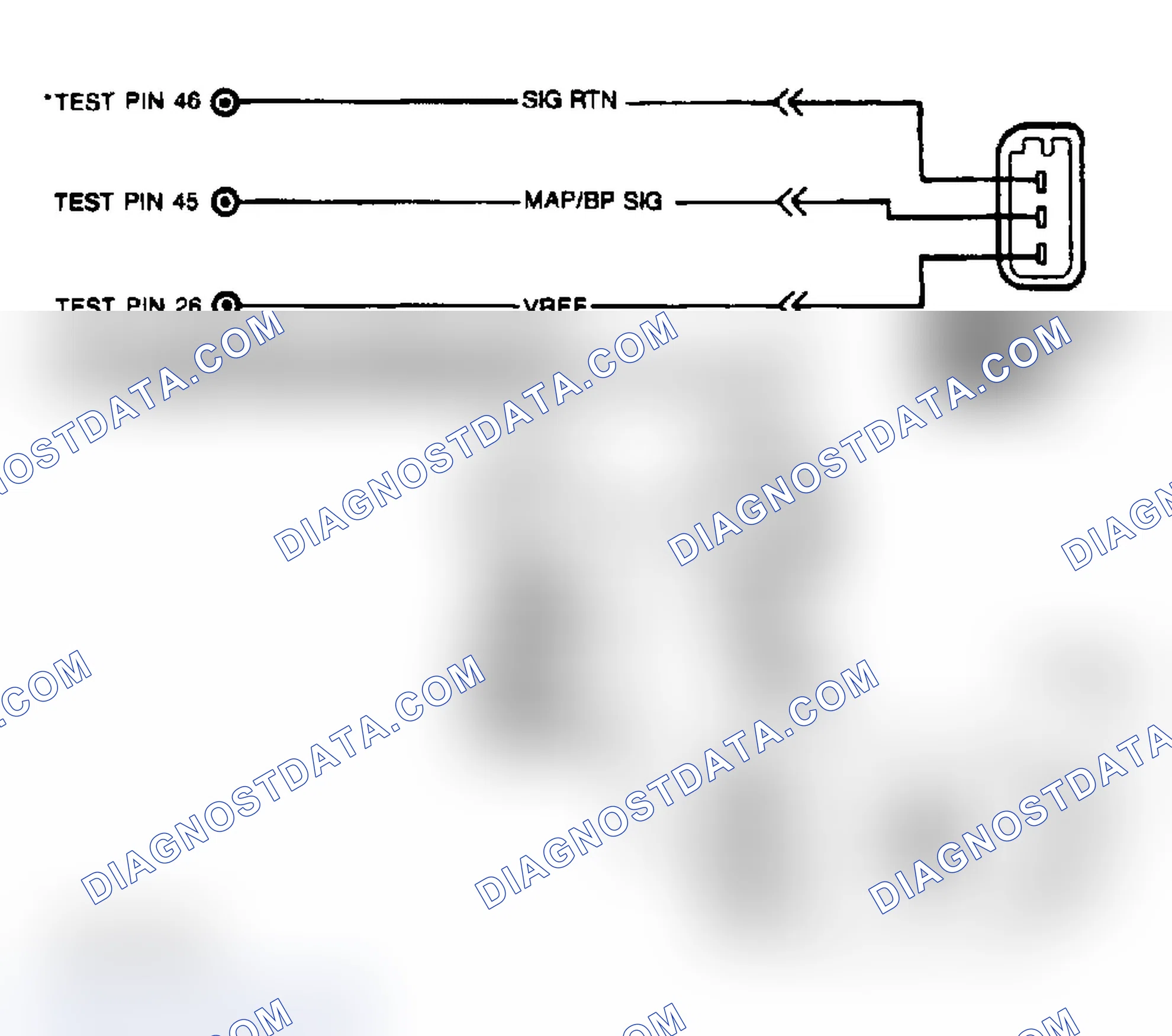 Scheme 37: MAP/BP Sensor Ckt., Connector Terminal & Tester Hookup ID