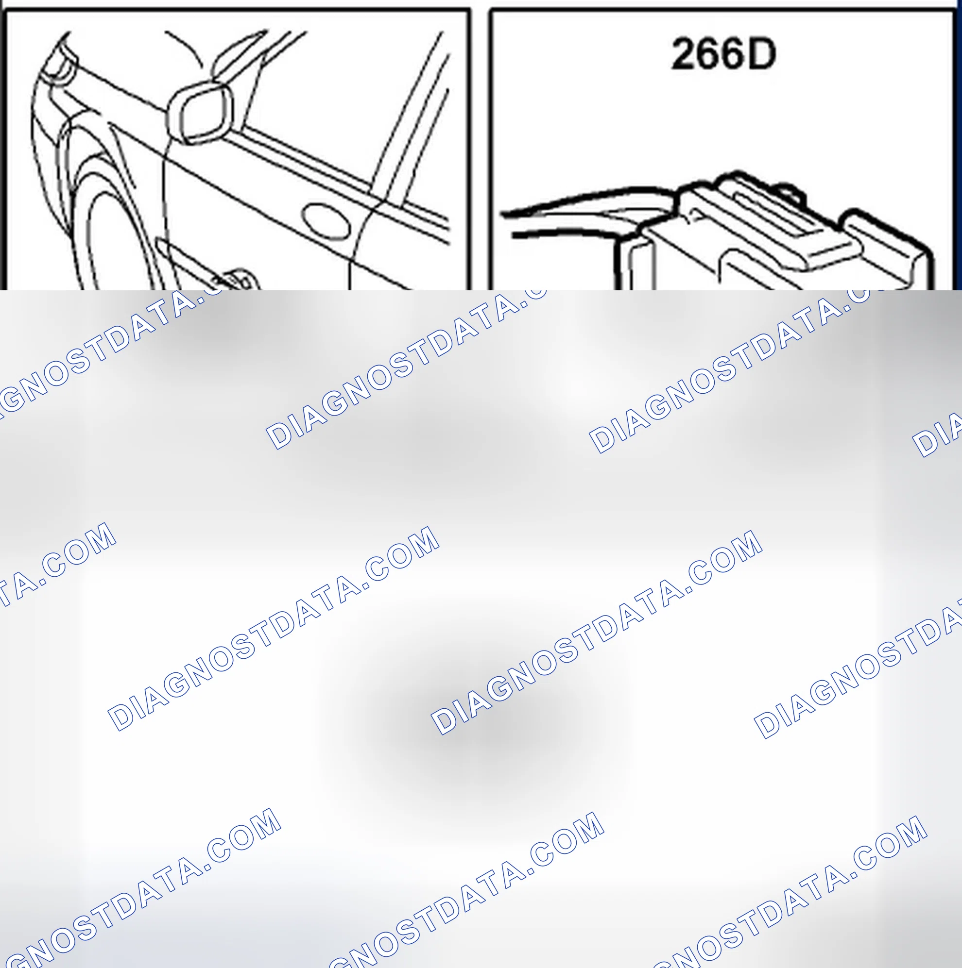 Scheme 146: Loudspeaker, driver's door (266D)