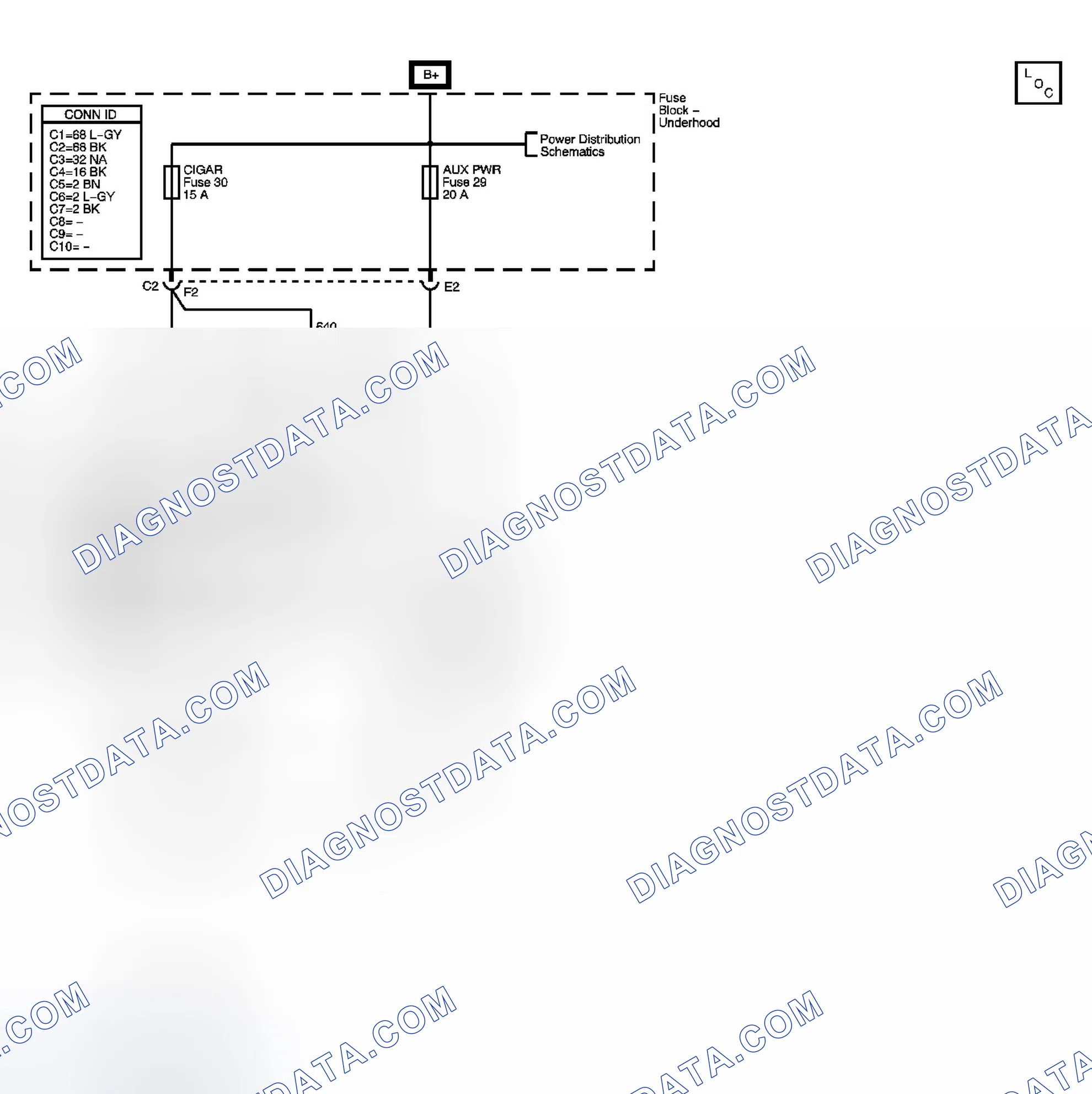 Scheme 74: Cigar Lighter/Auxiliary Outlets Schematics