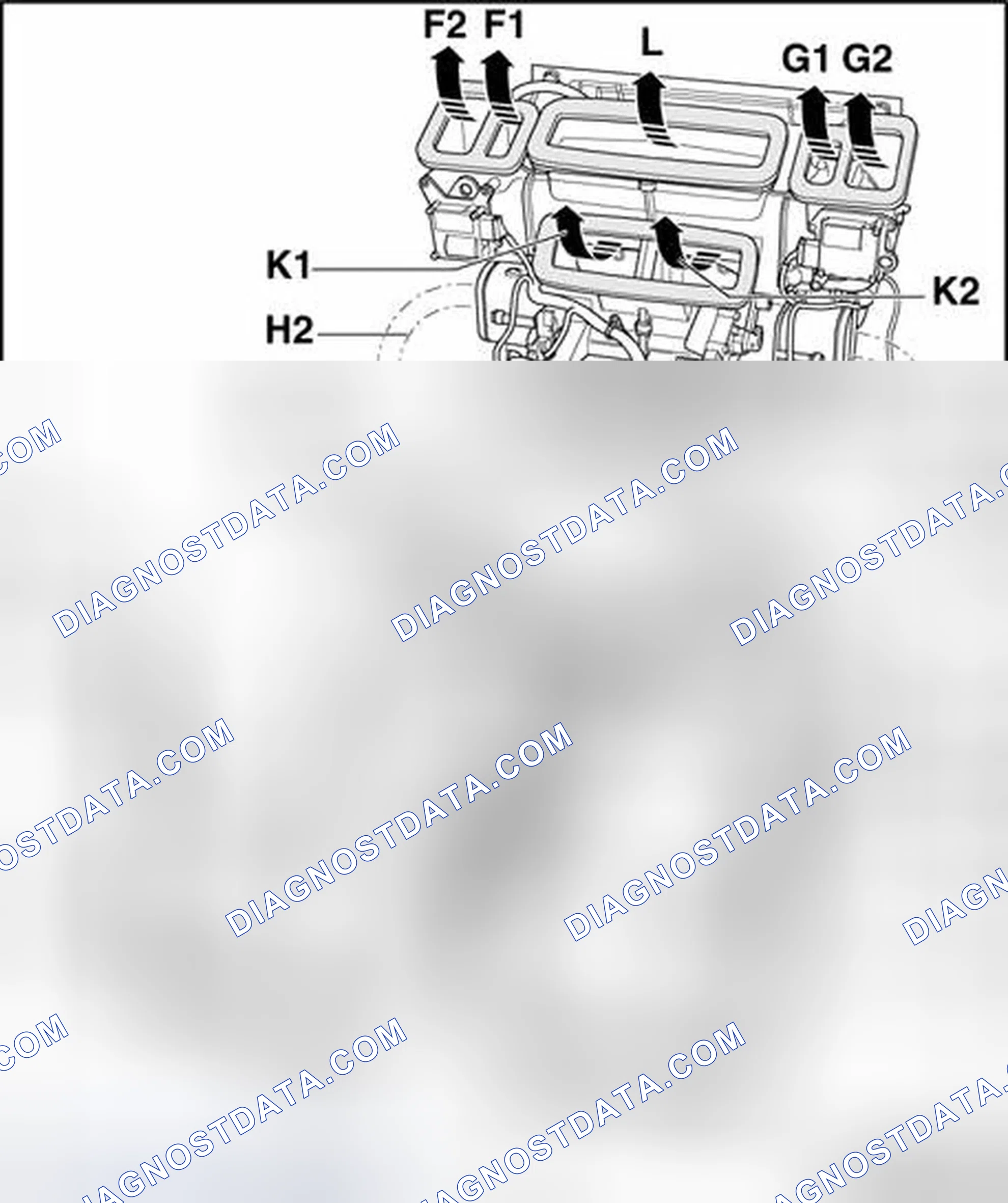 Scheme 111: Air routing and air distribution in passenger compartment