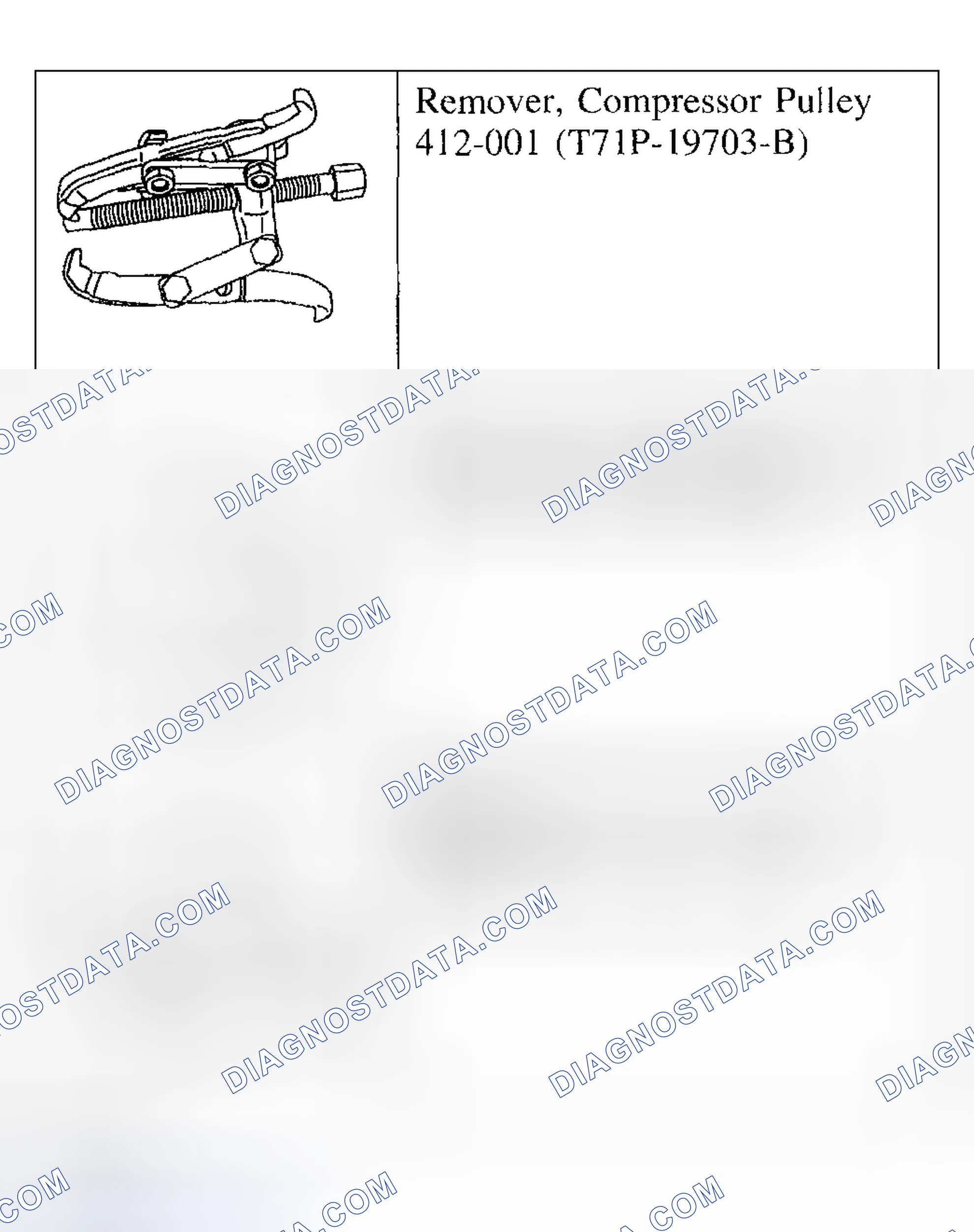 Scheme 165: Special Tool(s)
