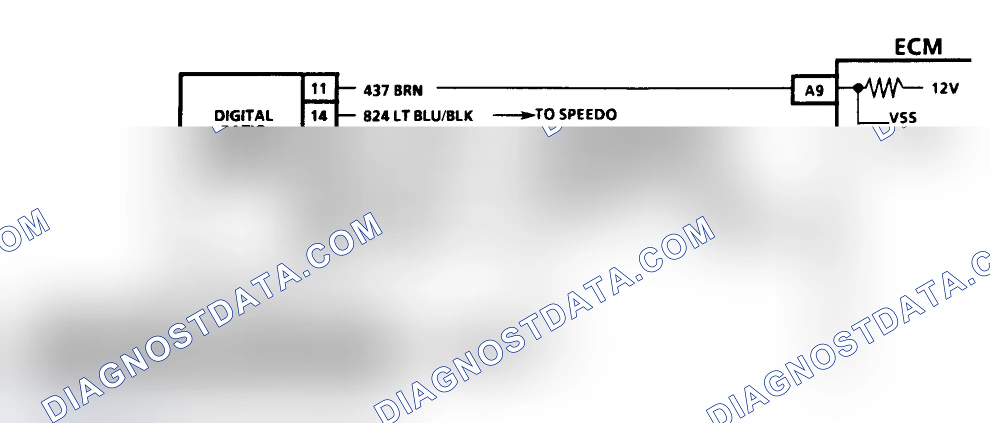 Scheme 277: CODE 24, VEHICLE SPEED SENSOR - 1991 DIESEL