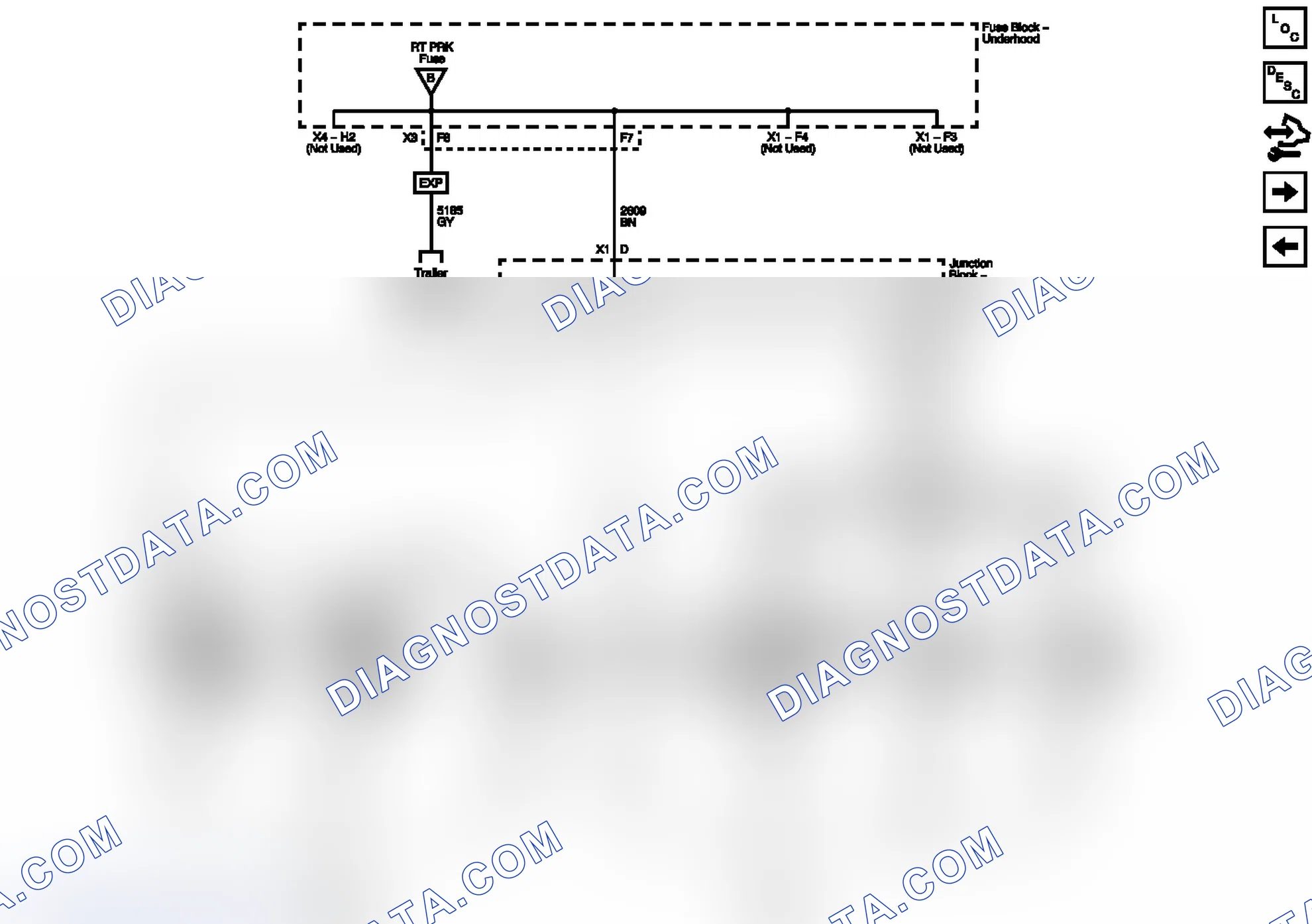 Scheme 7: Right Rear Park Lamps
