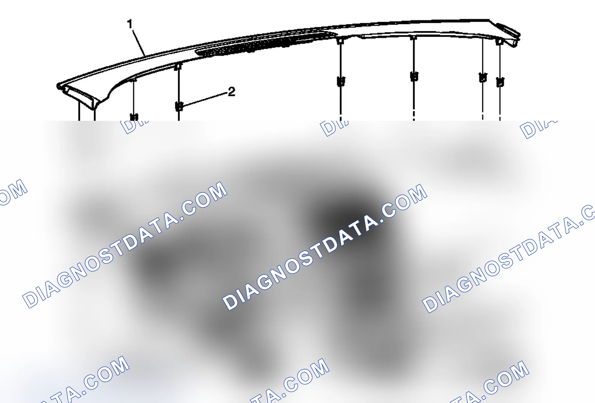 Scheme 144: Instrument Panel Upper Trim Panel with Windshield Defroster Nozzle Grille Replacement (Acadia w/o RP