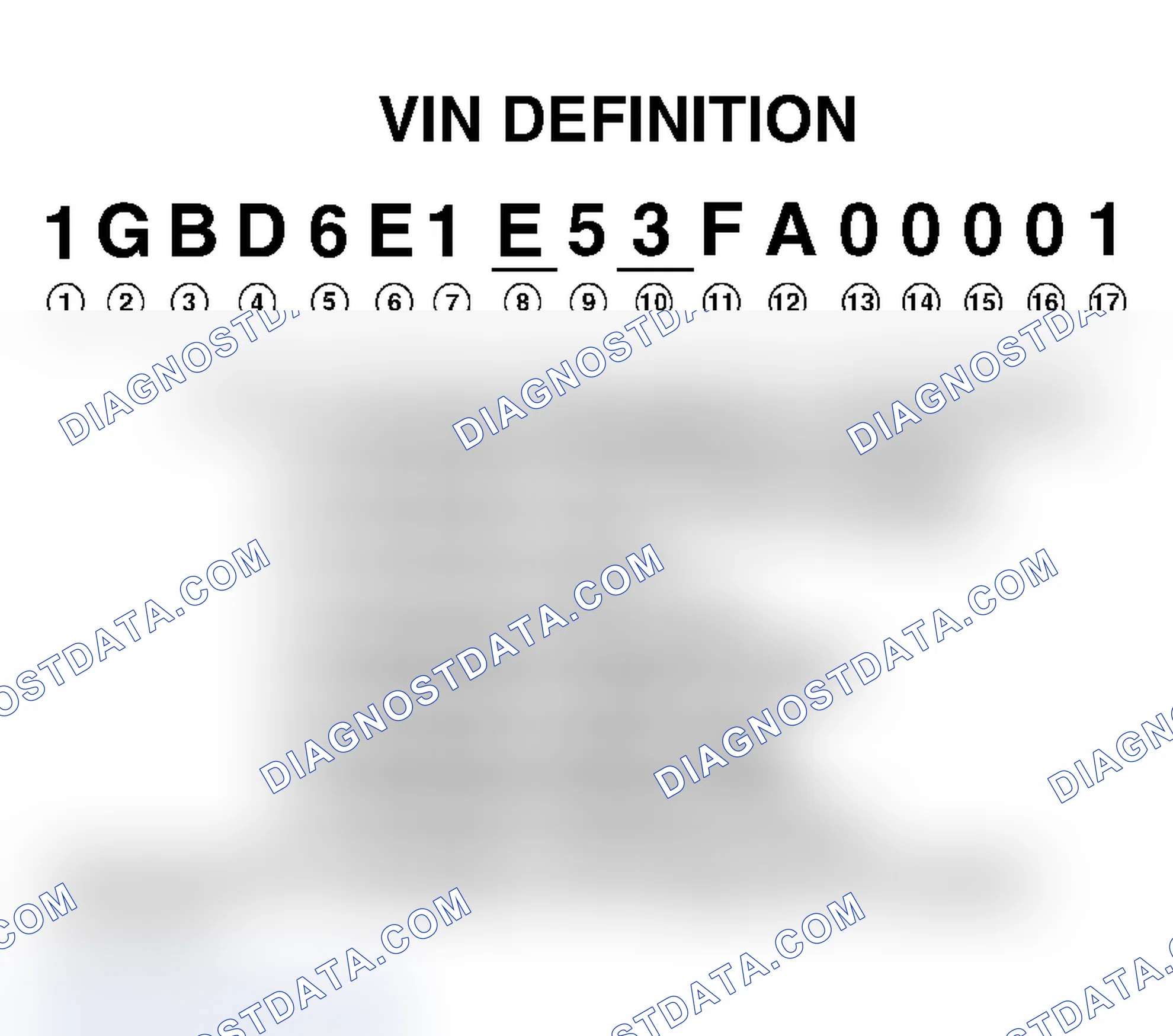 Scheme 1: VEHICLE IDENTIFICATION NUMBER