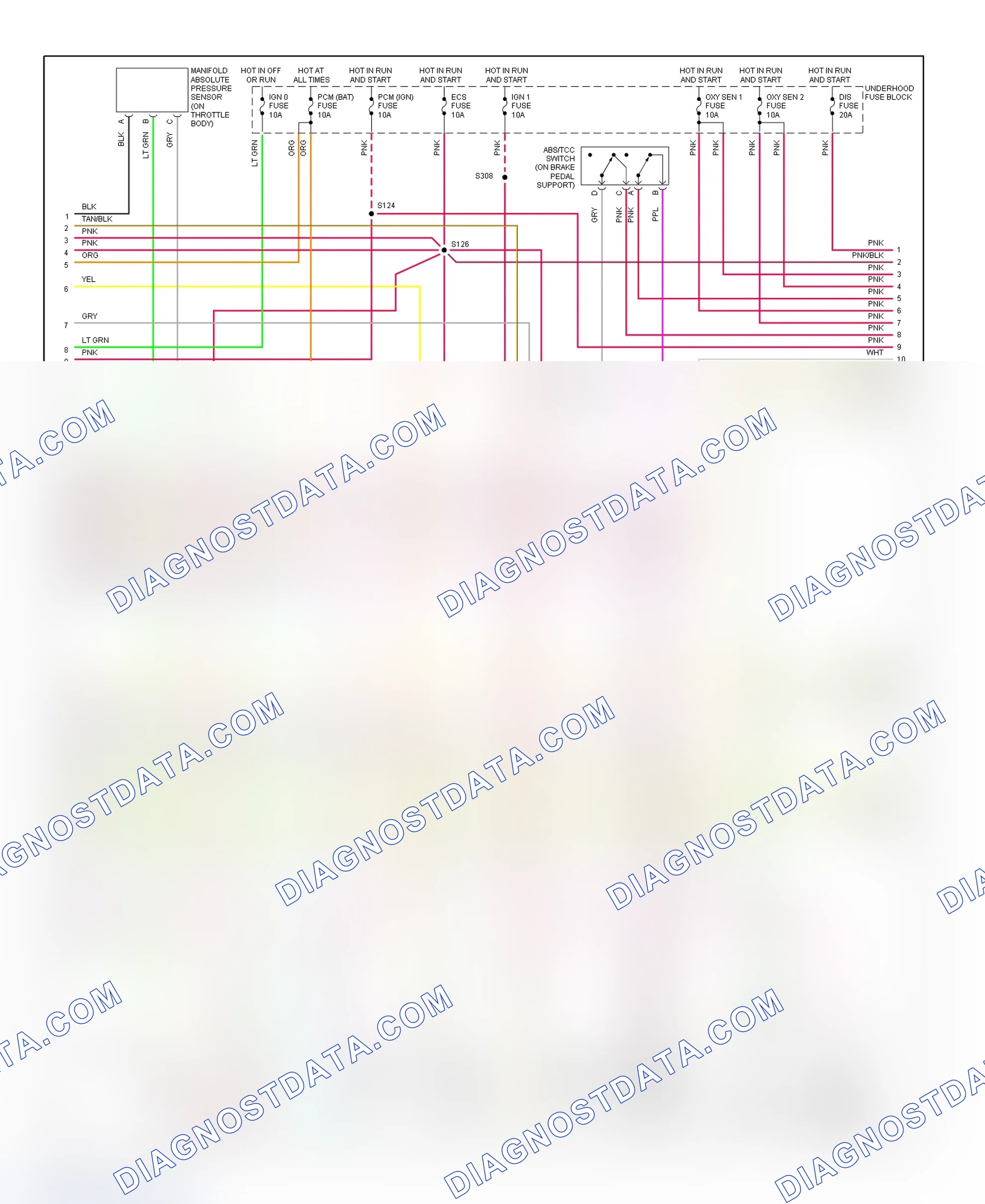 Scheme 72: PCM Wiring Diagram (DeVille & Eldorado - 4.6L - 2 Of 4)