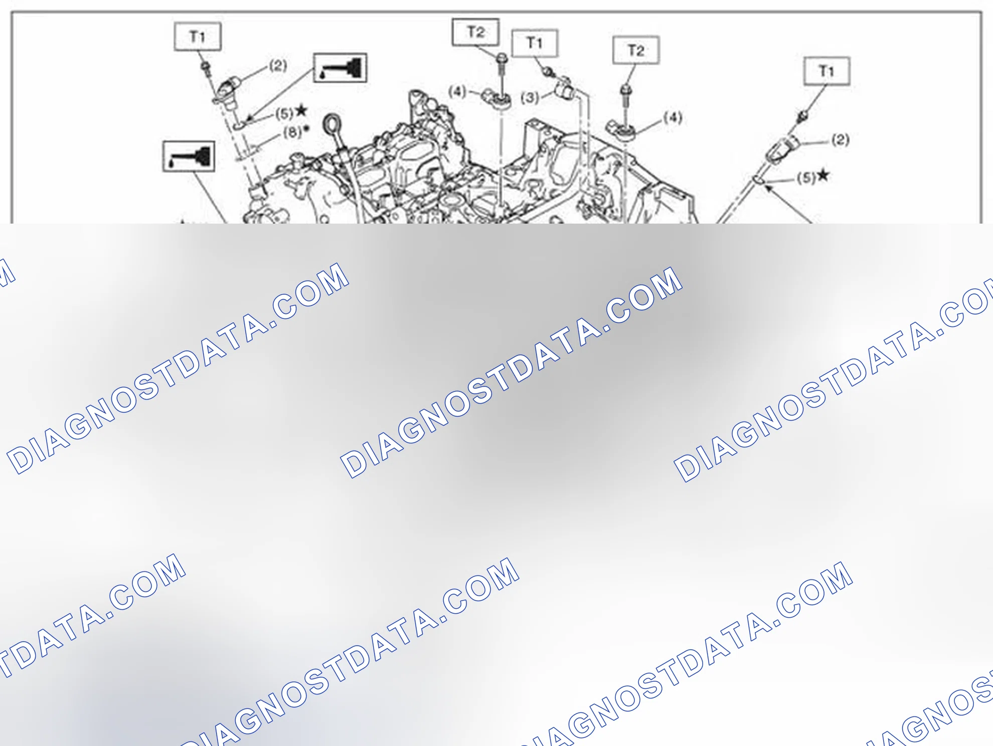 Scheme 268: CRANKSHAFT POSITION SENSOR, CAMSHAFT POSITION SENSOR AND KNOCK SENSOR