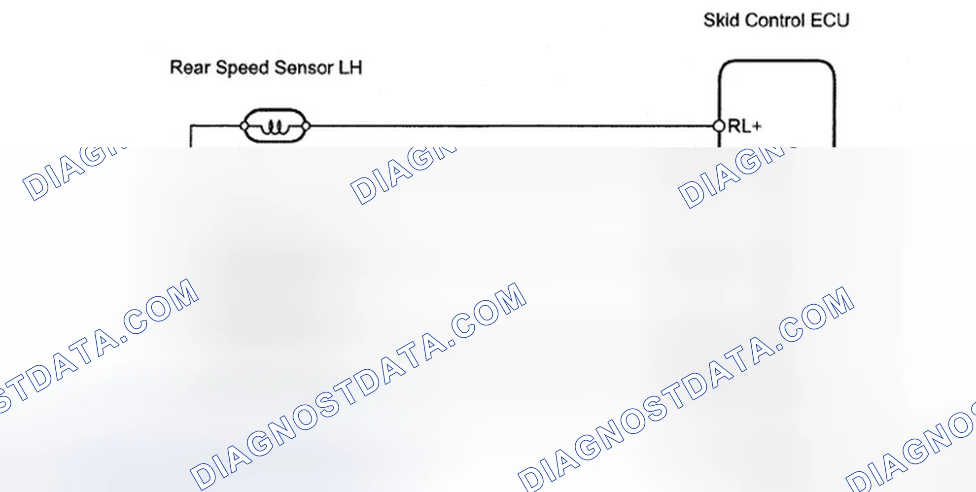 Scheme 1: Rear Speed Sensor RH Circuit - Wiring Diagram
