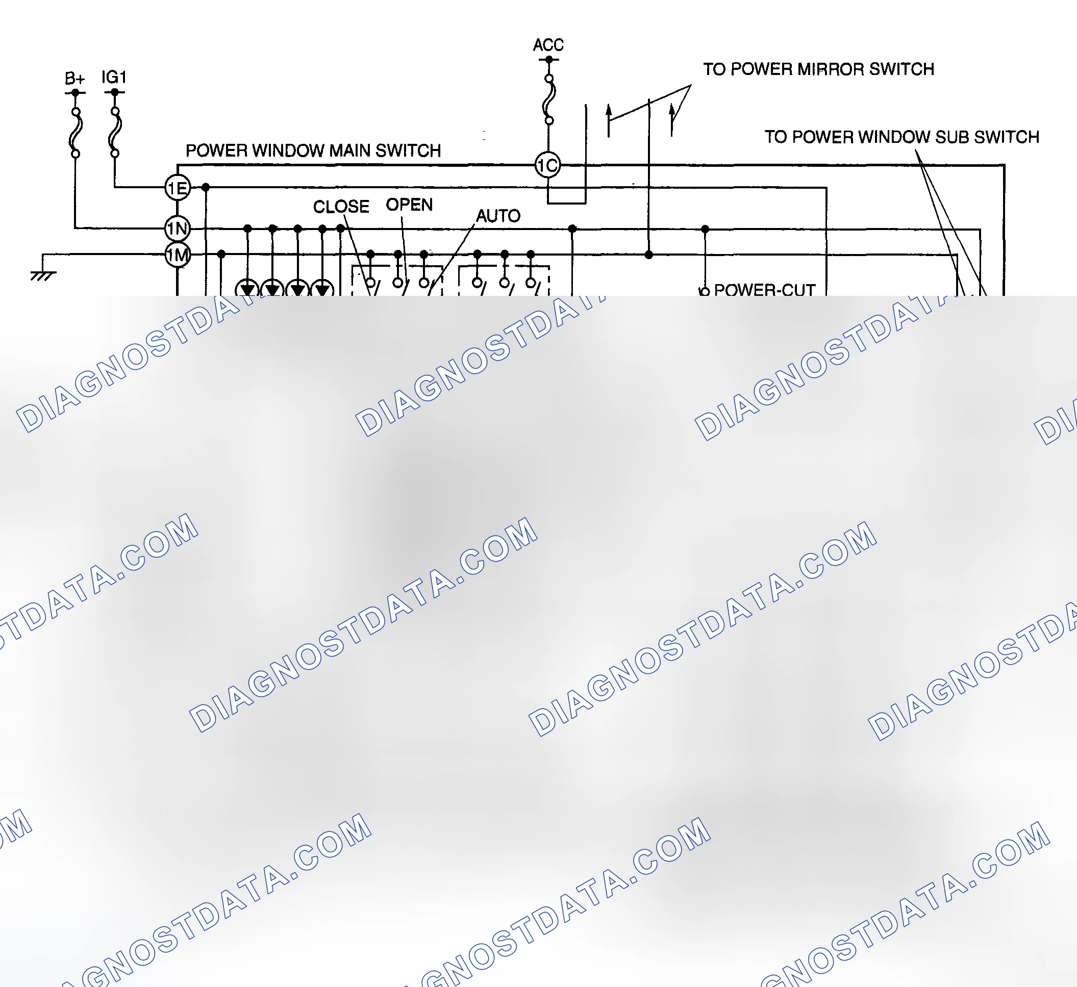 Scheme 1: Power Window Main Switch
