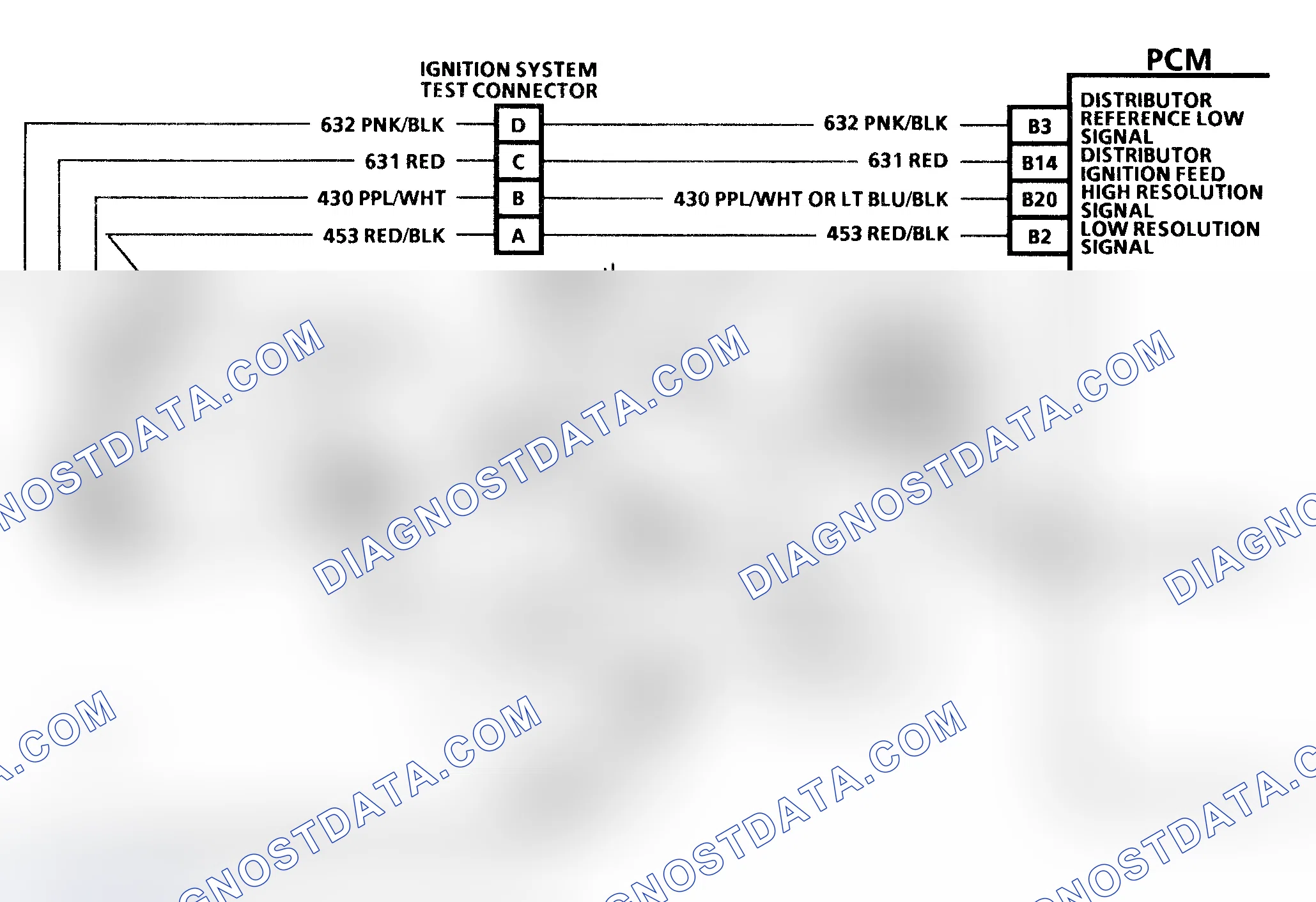 Scheme 80: Code 16 Schematic (5.7L) Opti-spark Ignition System Low Resolution Pulse