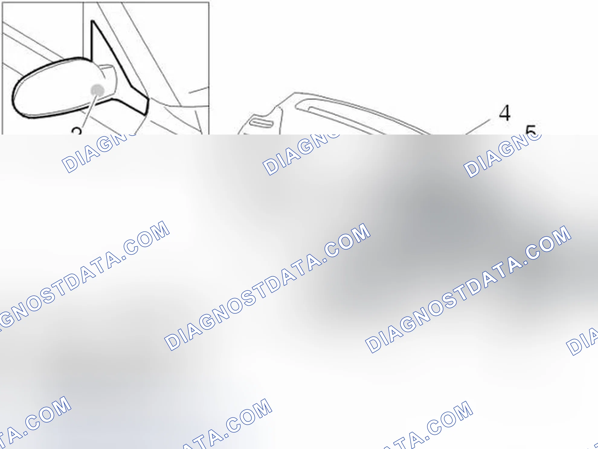 Scheme 17: Passenger compartment / Door mirror