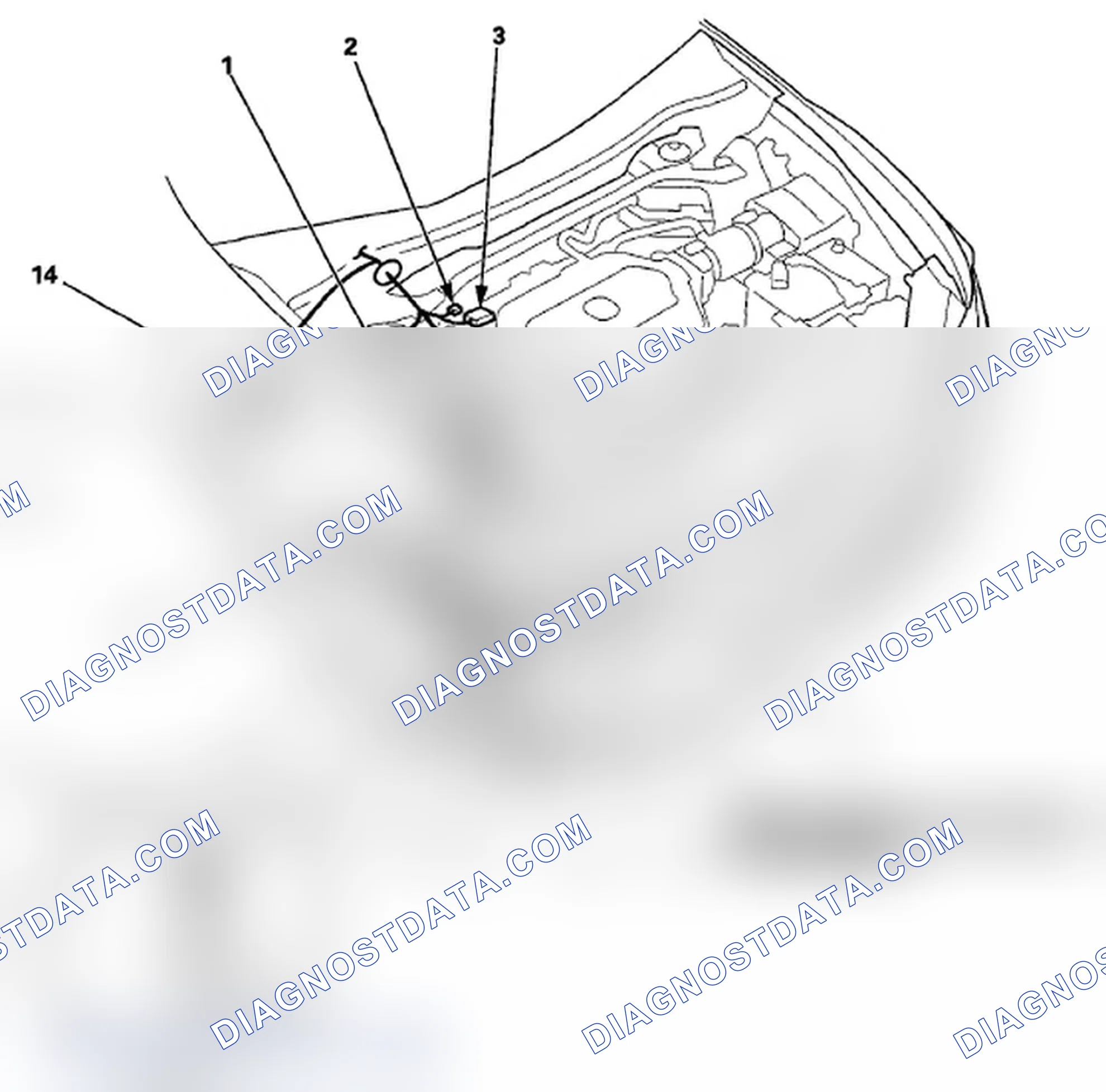 Scheme 25: Identifying Right Engine Compartment Wire Harness (Engine Compartment Branch)