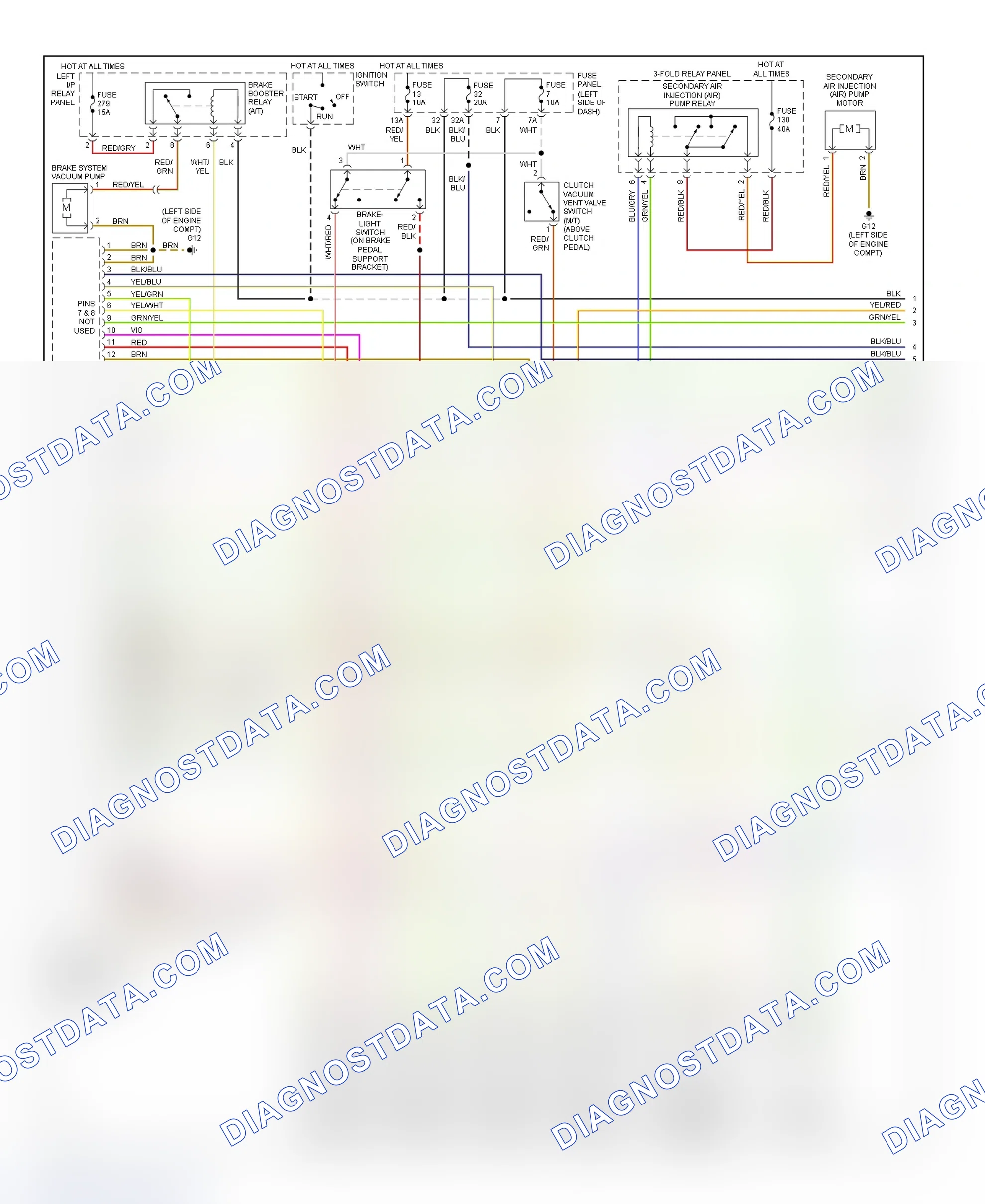 Scheme 1: Wiring Diagram (Allroad 2.7L - 1 Of 3)